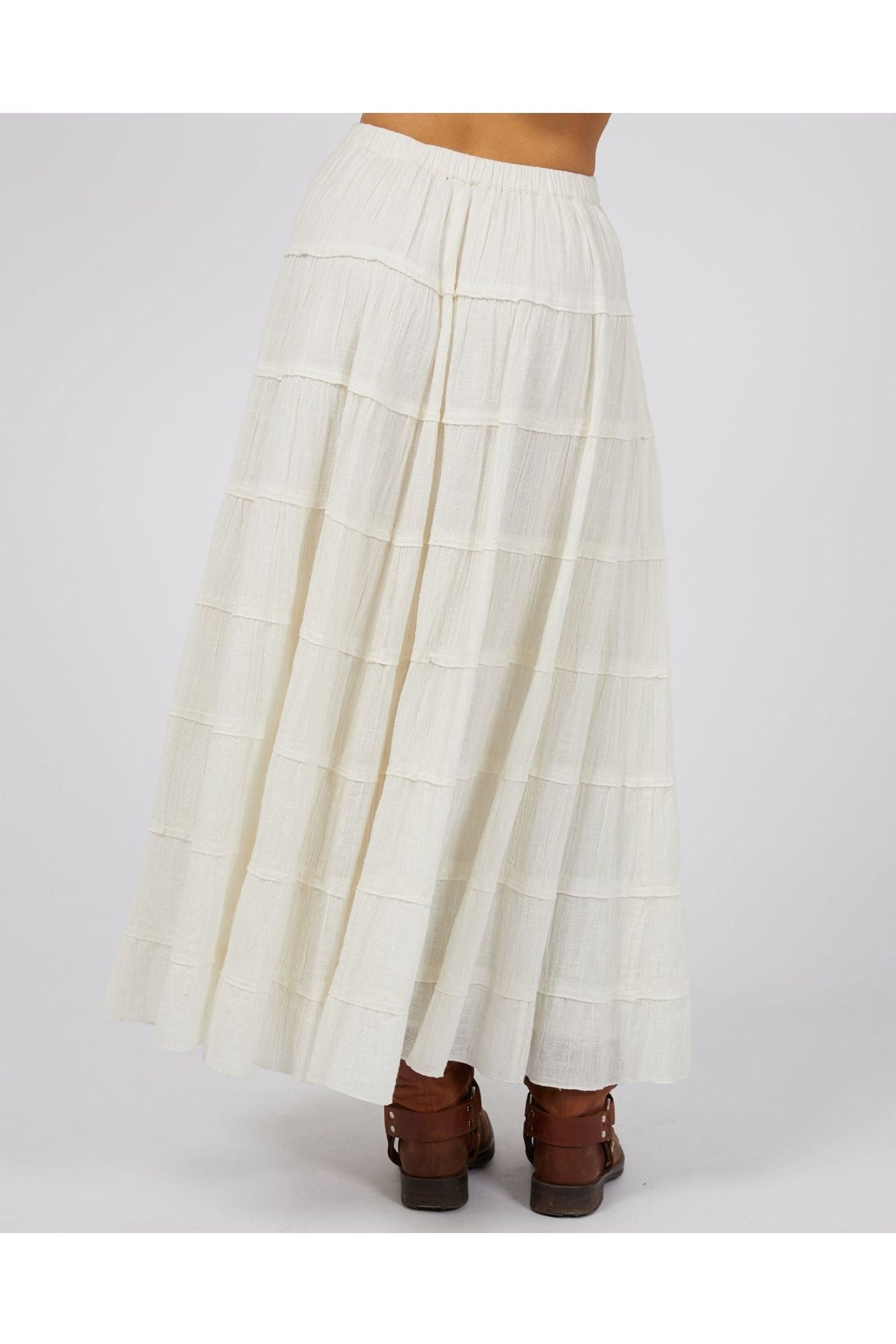PALOMA MAXI SKIRT - VINTAGE WHITE