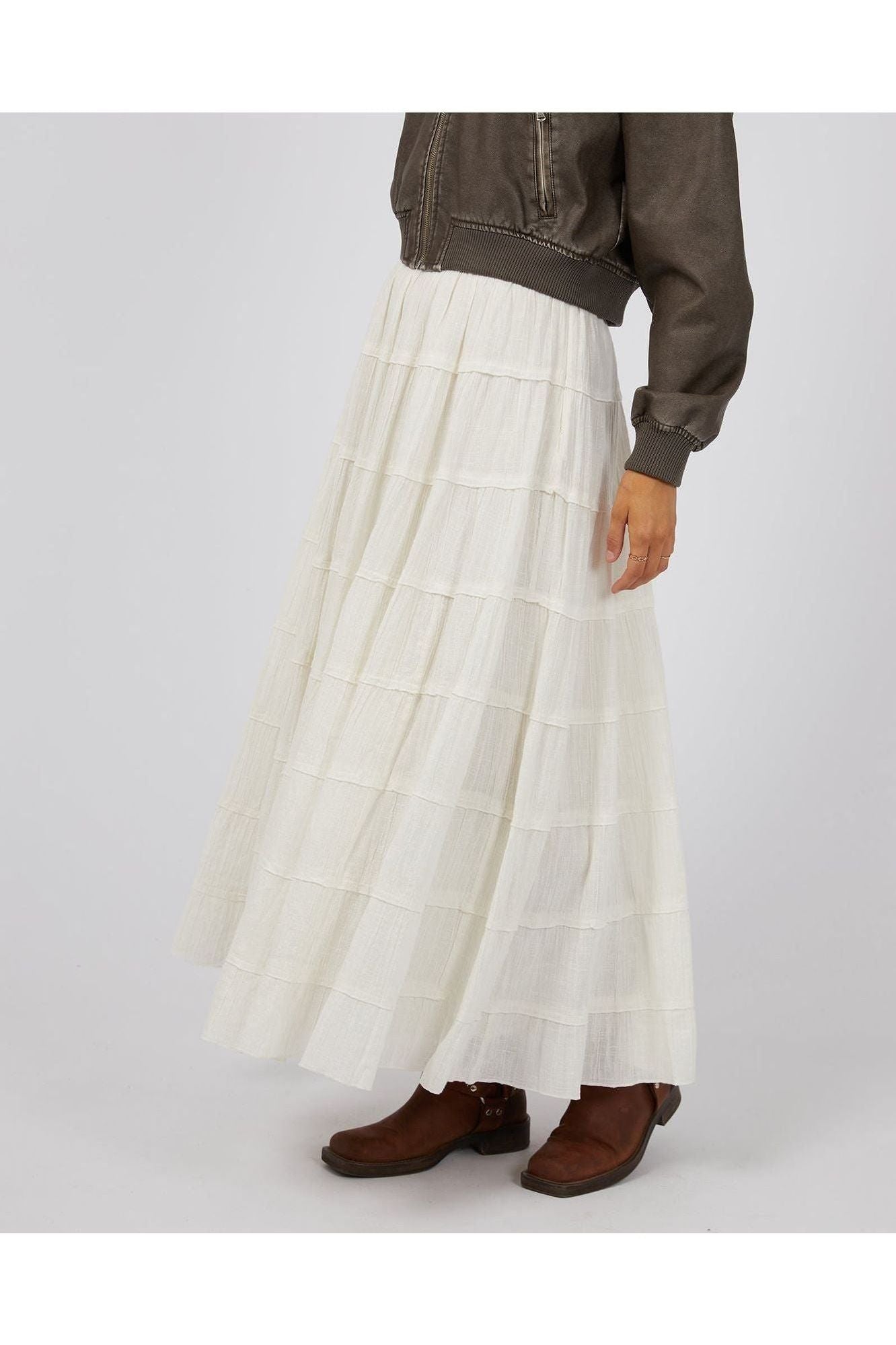 PALOMA MAXI SKIRT - VINTAGE WHITE