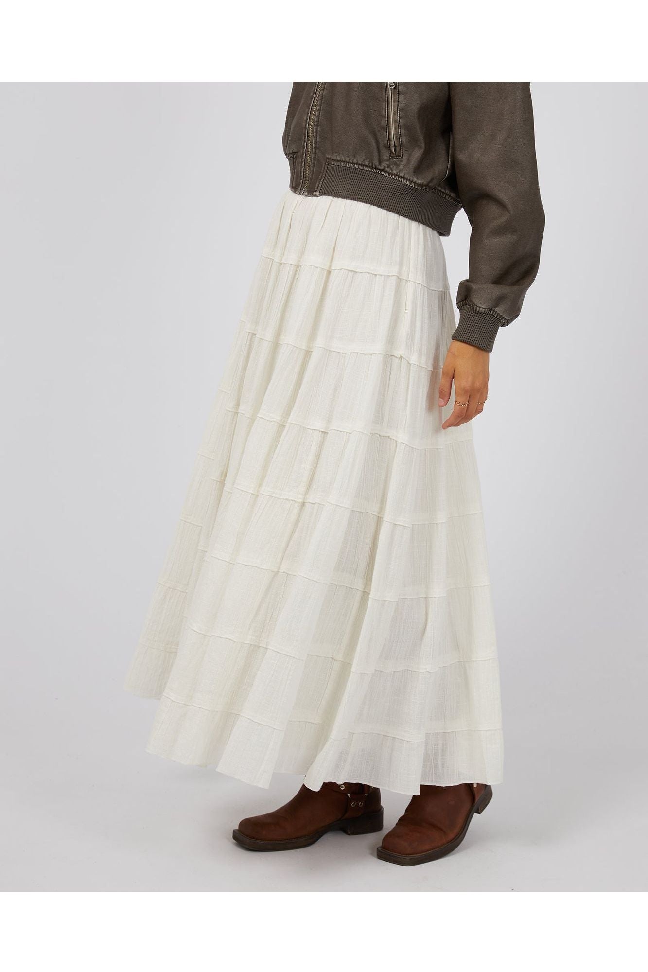 PALOMA MAXI SKIRT - VINTAGE WHITE