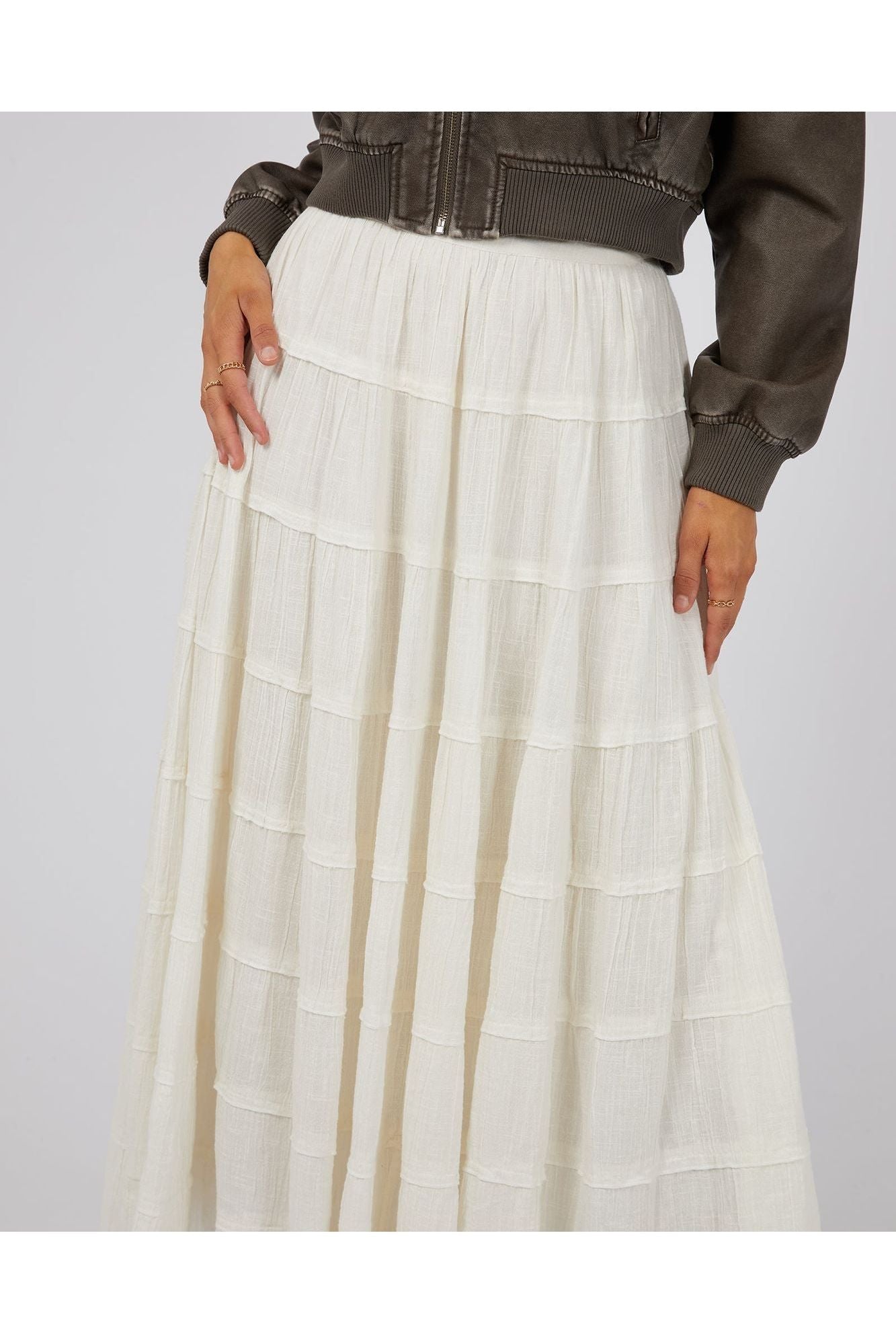 PALOMA MAXI SKIRT - VINTAGE WHITE