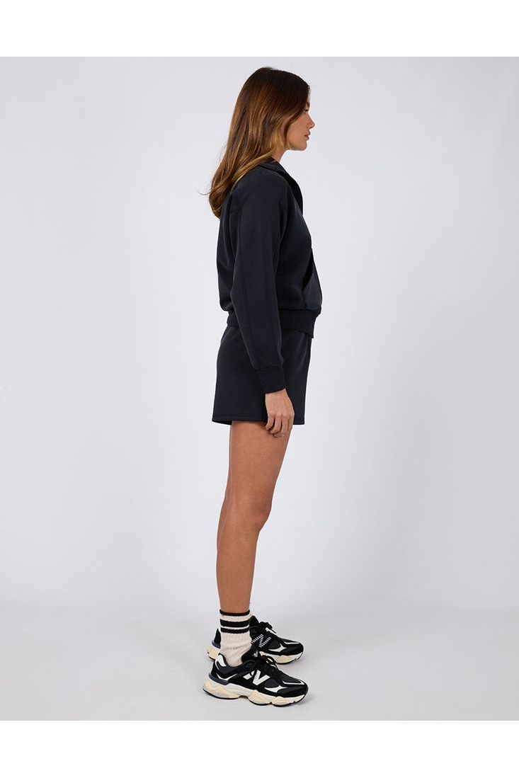 LUXE ACTIVE ZIP THROUGH - BLACK