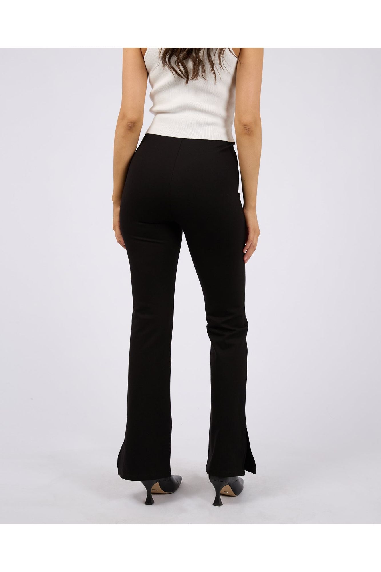 JENNER SIDE SPLIT PANT - BLACK