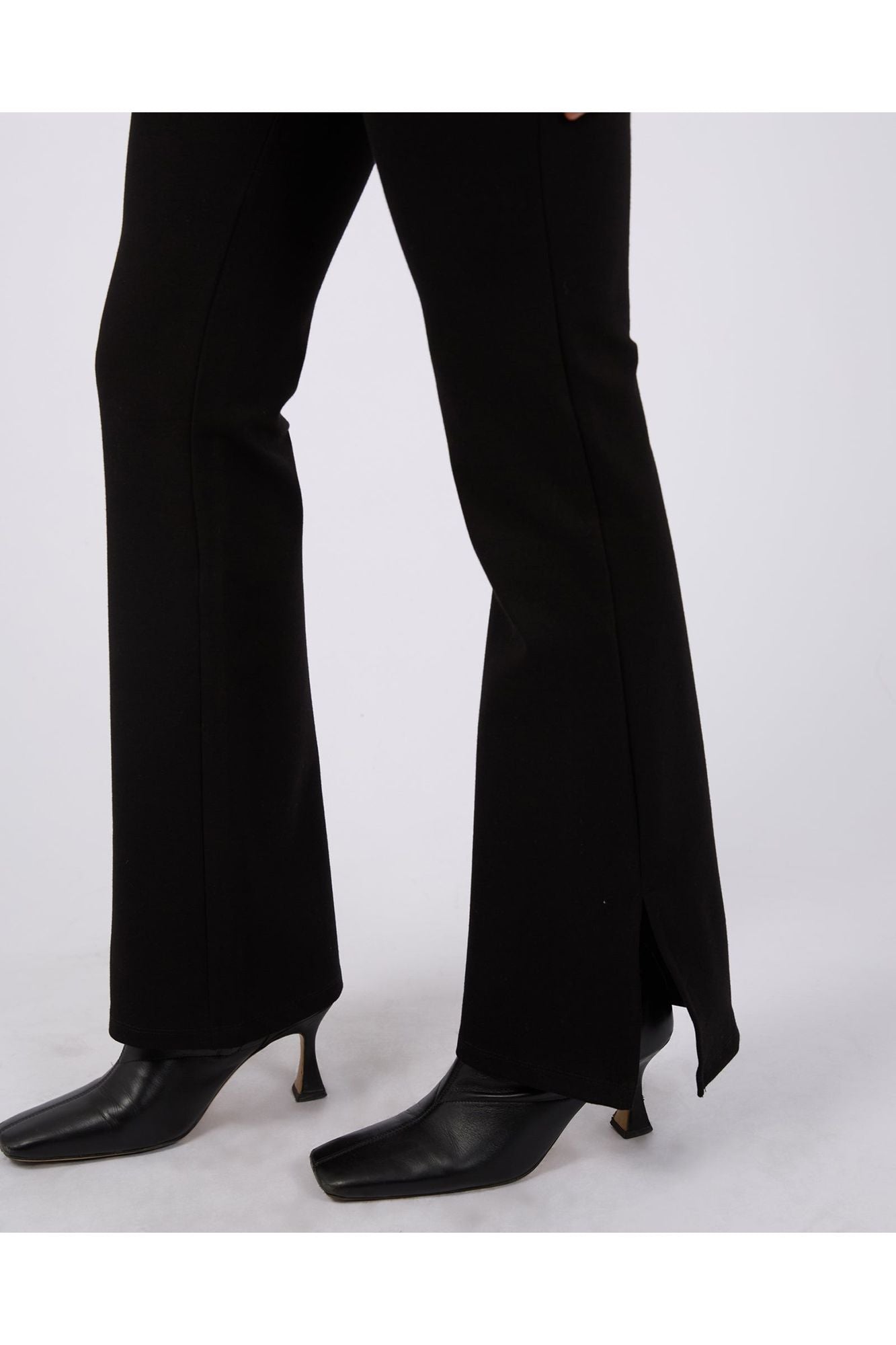 JENNER SIDE SPLIT PANT - BLACK