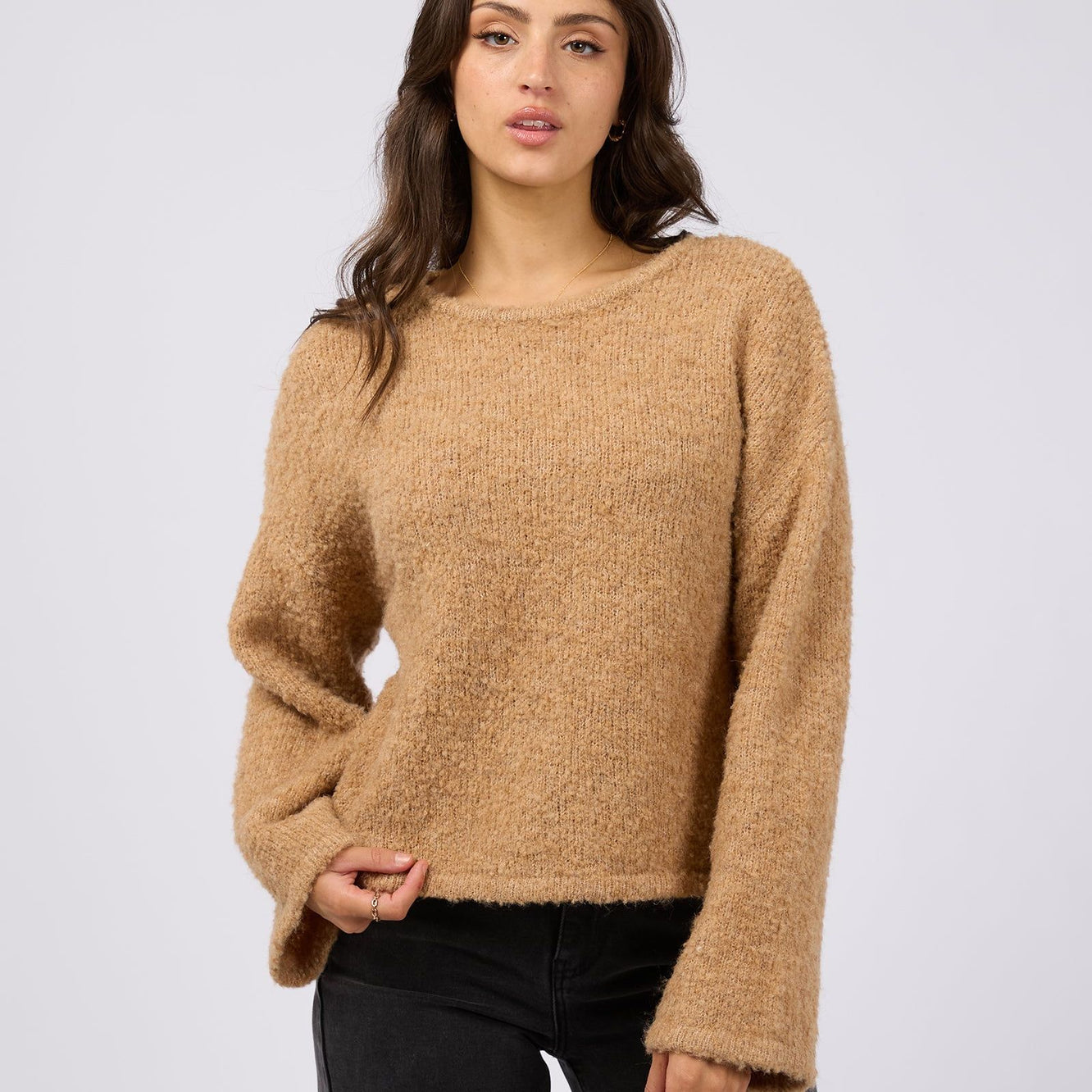 CLEO KNIT - CAMEL