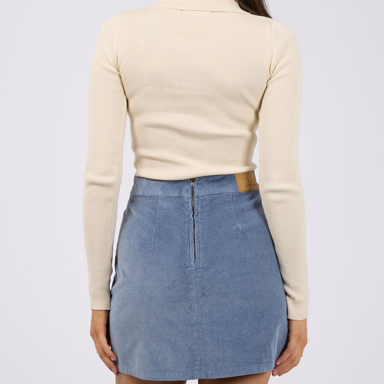 KENDRA KNIT TOP - VANILLA