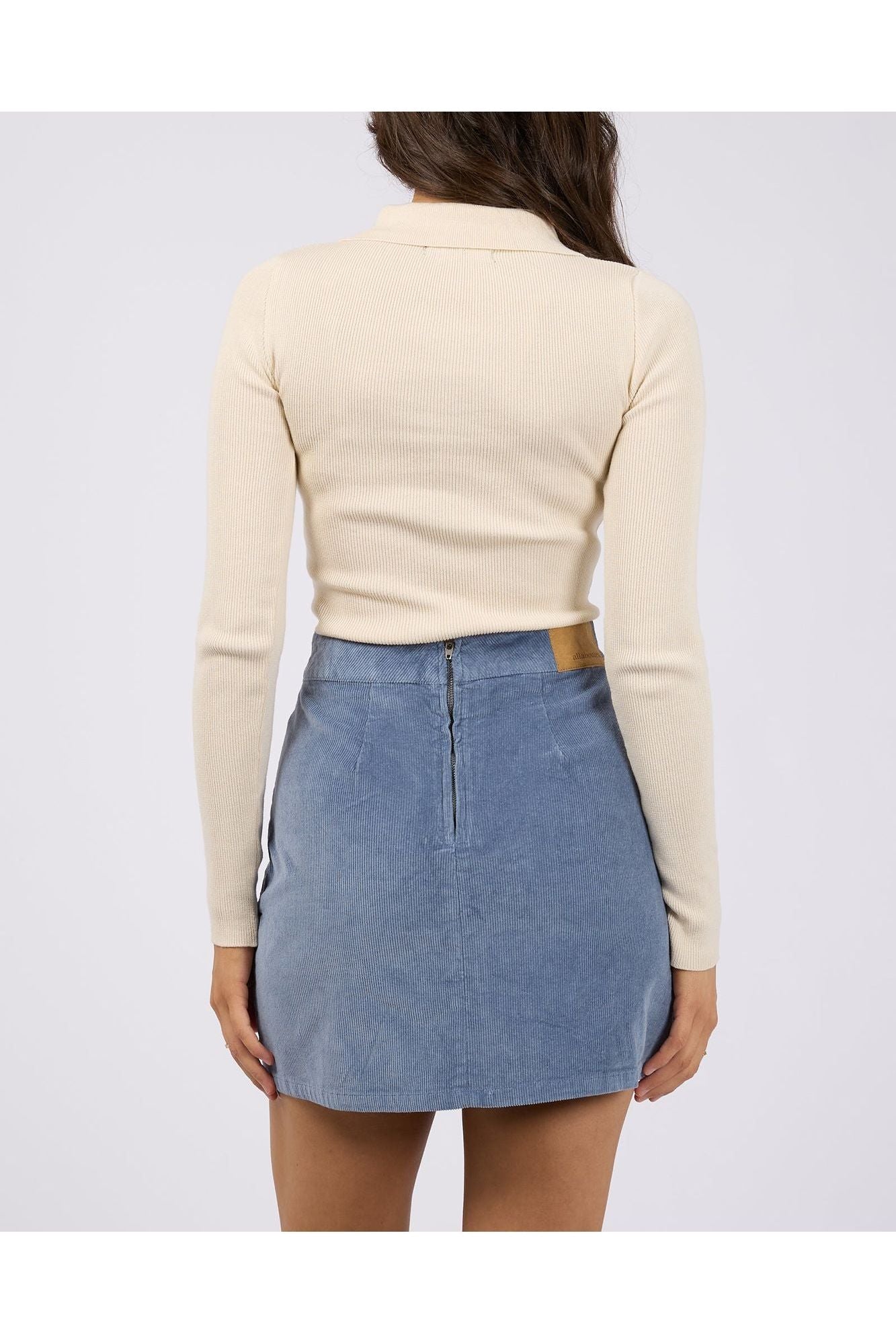 KENDRA KNIT TOP - VANILLA