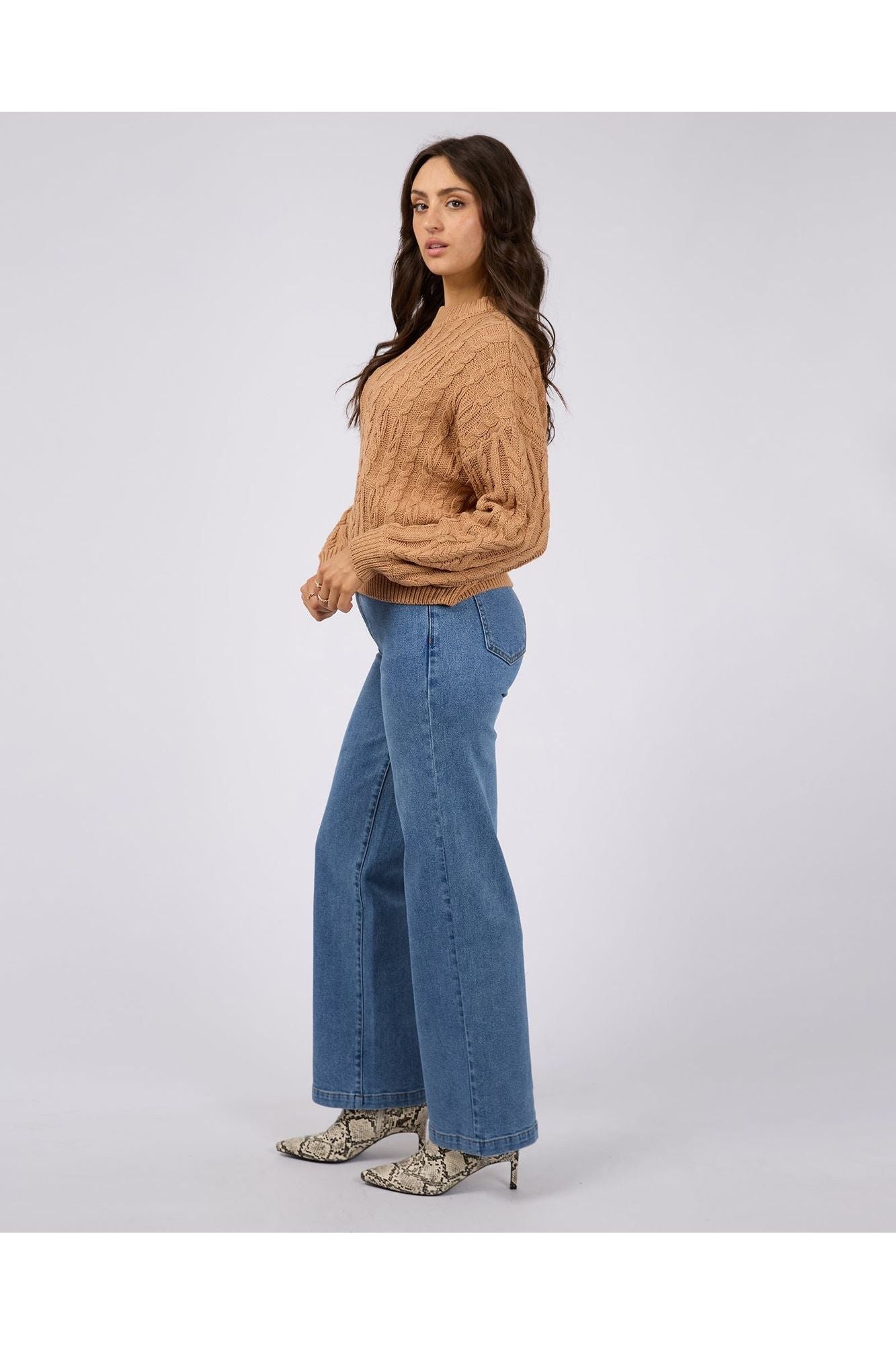 MARGAUX CABLE KNIT - TAN