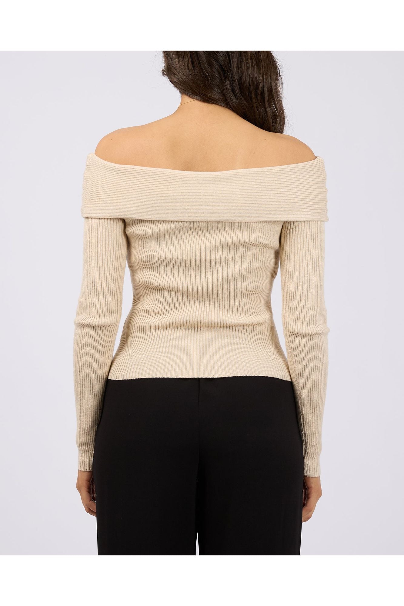 SABINE OFF SHOULDER KNIT - NATURAL