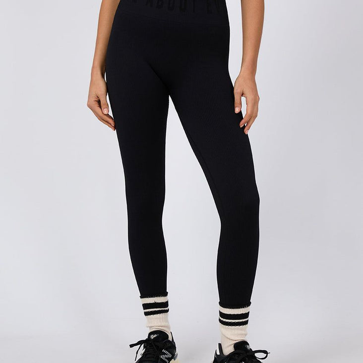 REMI RIB LEGGING - BLACK