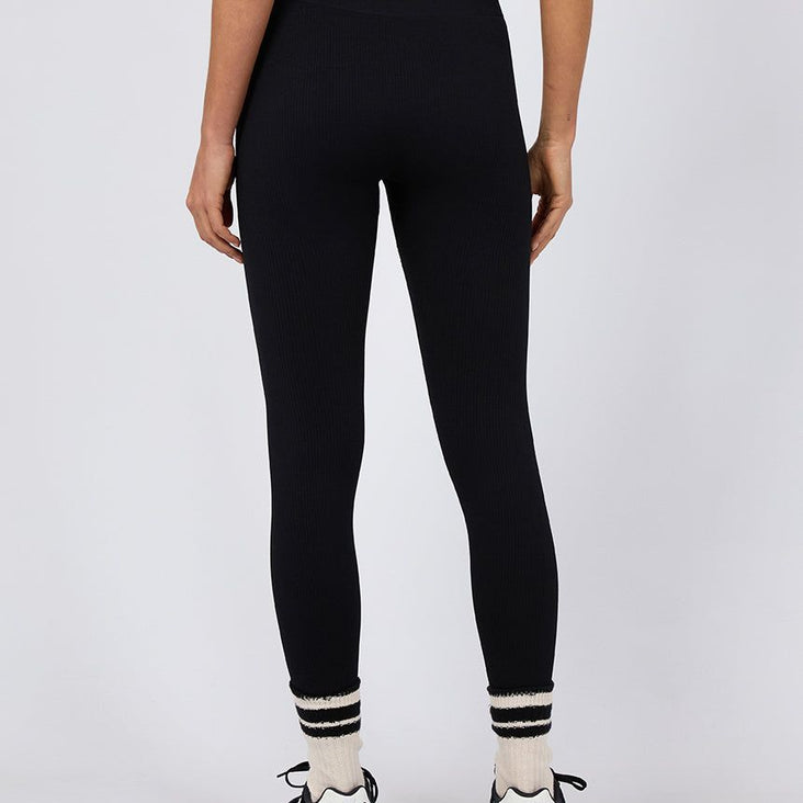 REMI RIB LEGGING - BLACK
