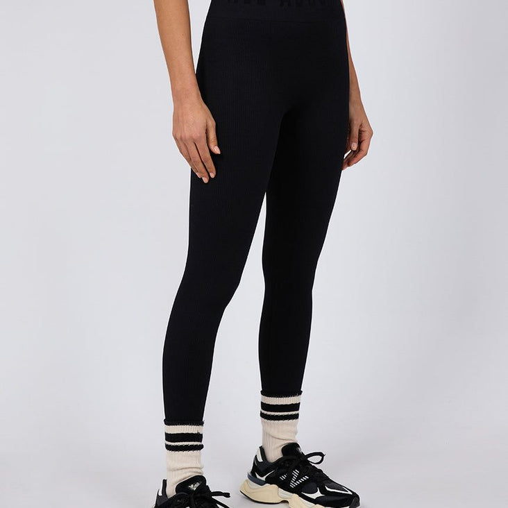 REMI RIB LEGGING - BLACK