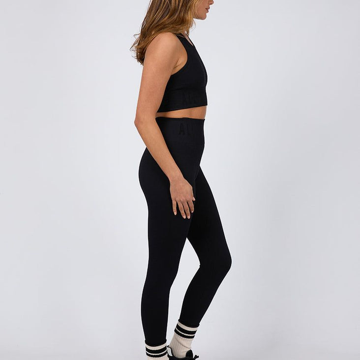 REMI RIB LEGGING - BLACK