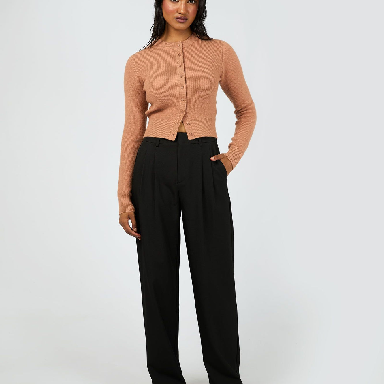 EVE LUXE BASIC PANT - BLACK