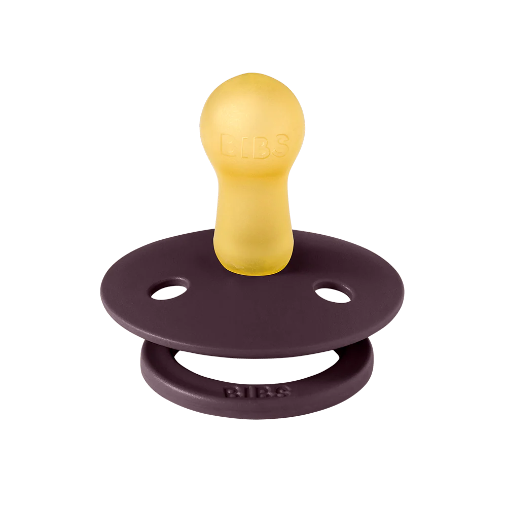 BIBS Round Pacifier - Petal/Plum