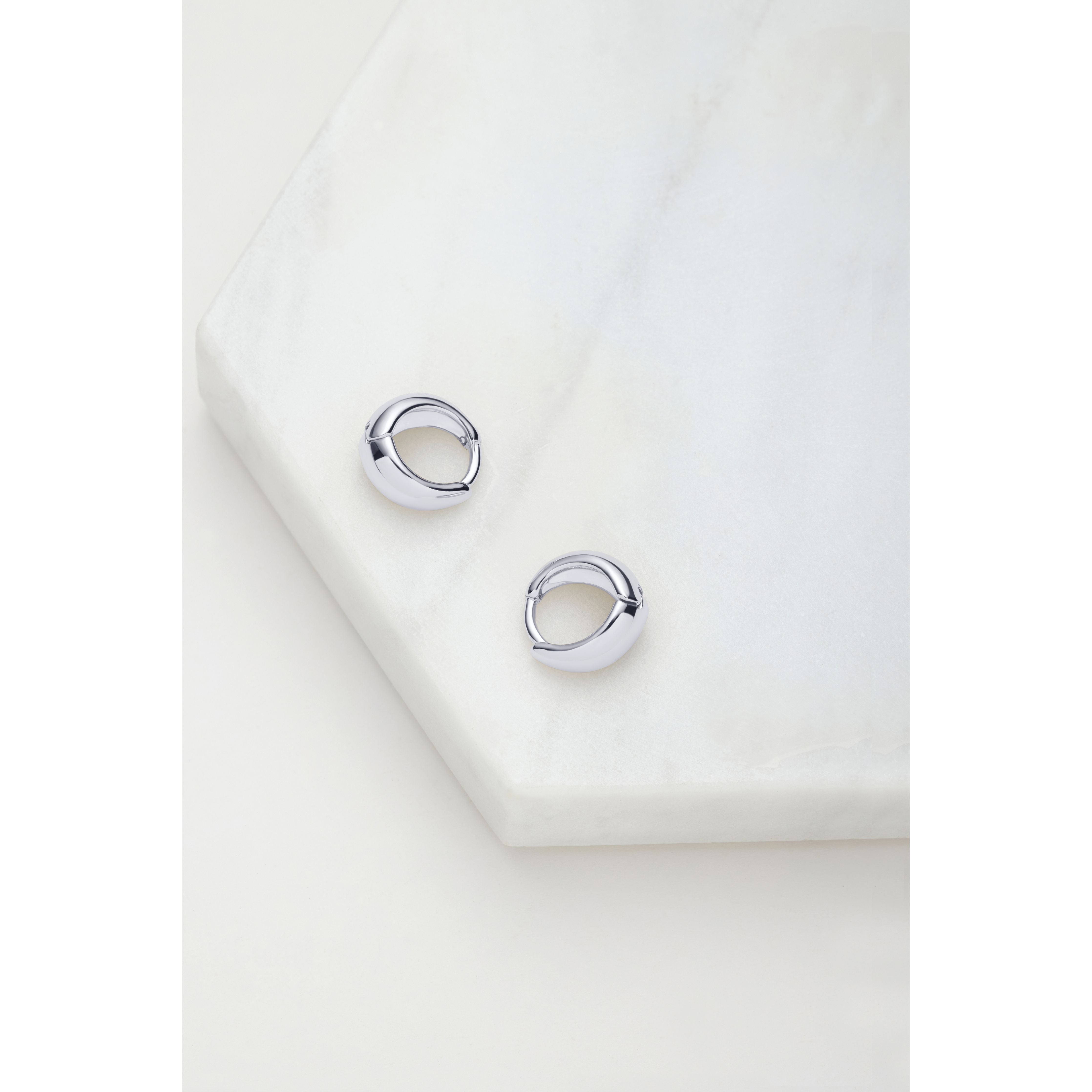 Steph Hoop Small - Silver