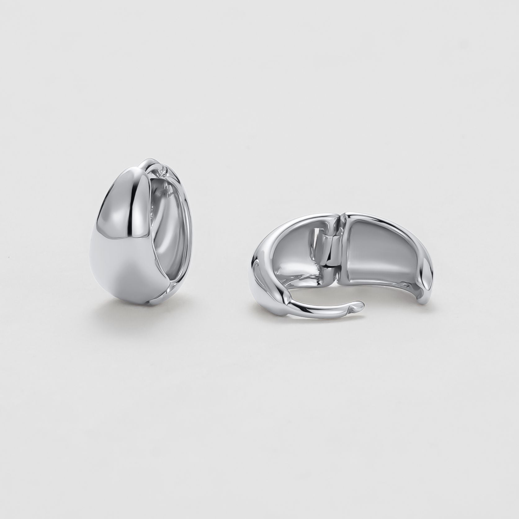 Steph Hoop Small - Silver