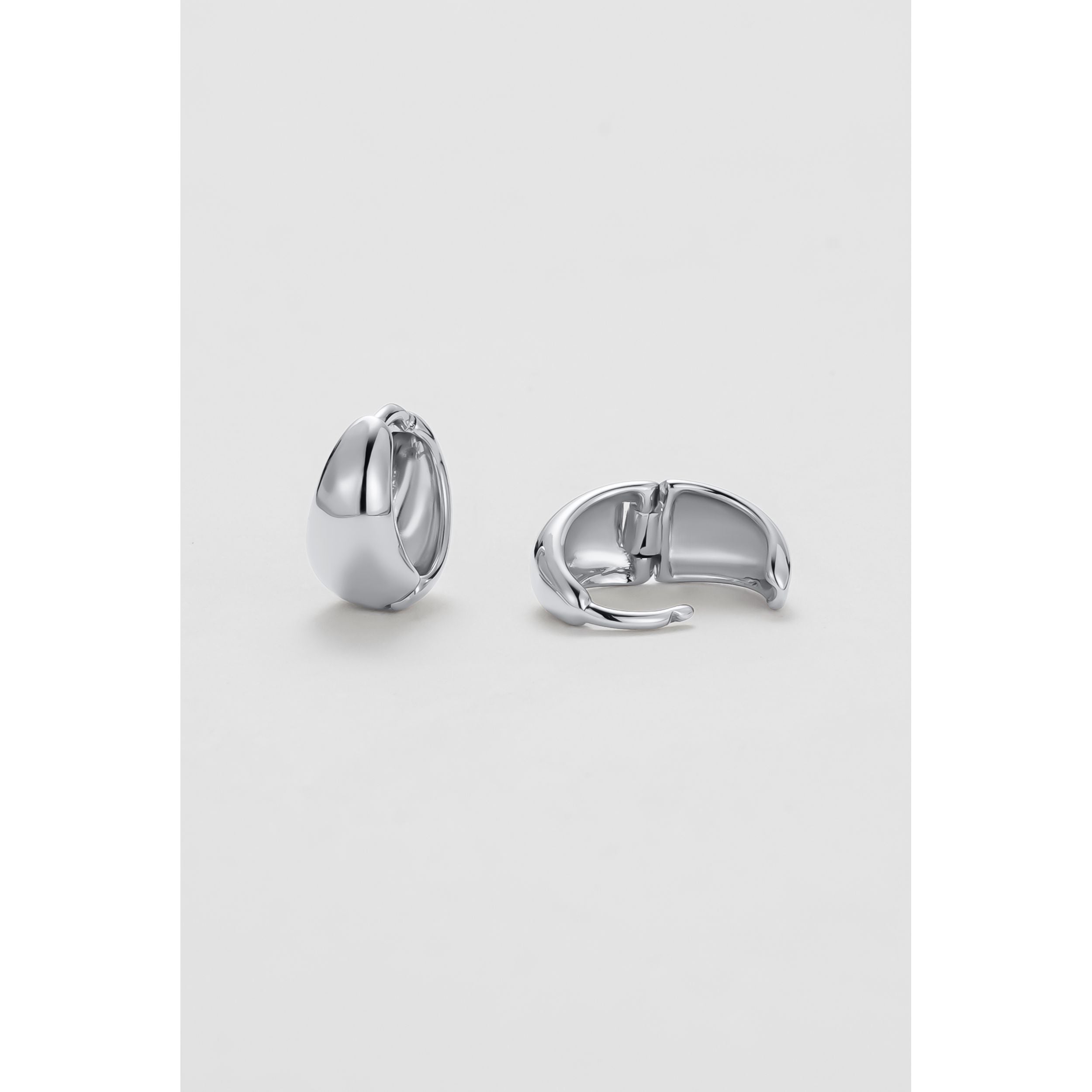 Steph Hoop Small - Silver
