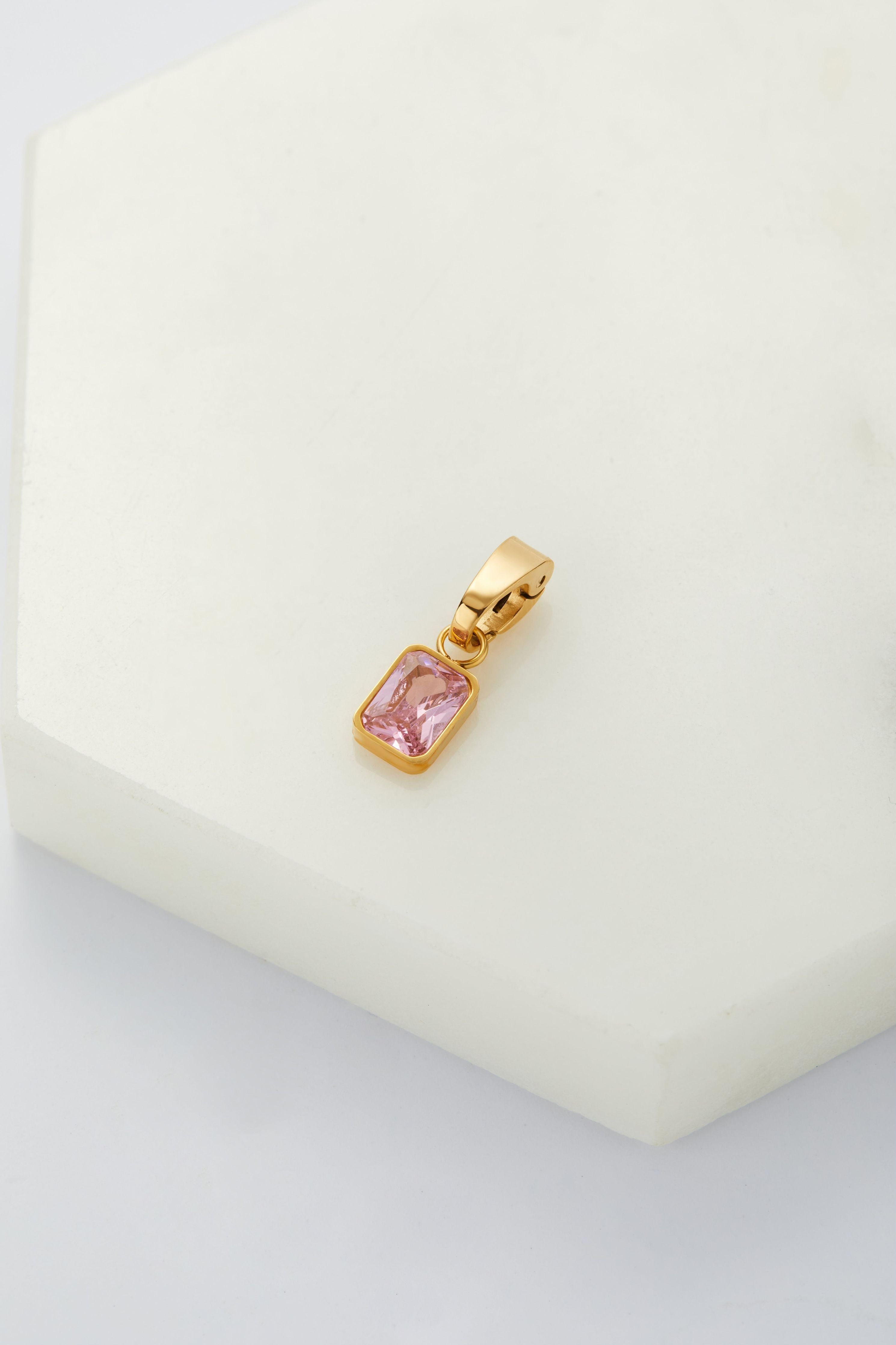 Crystal Charm - Pink