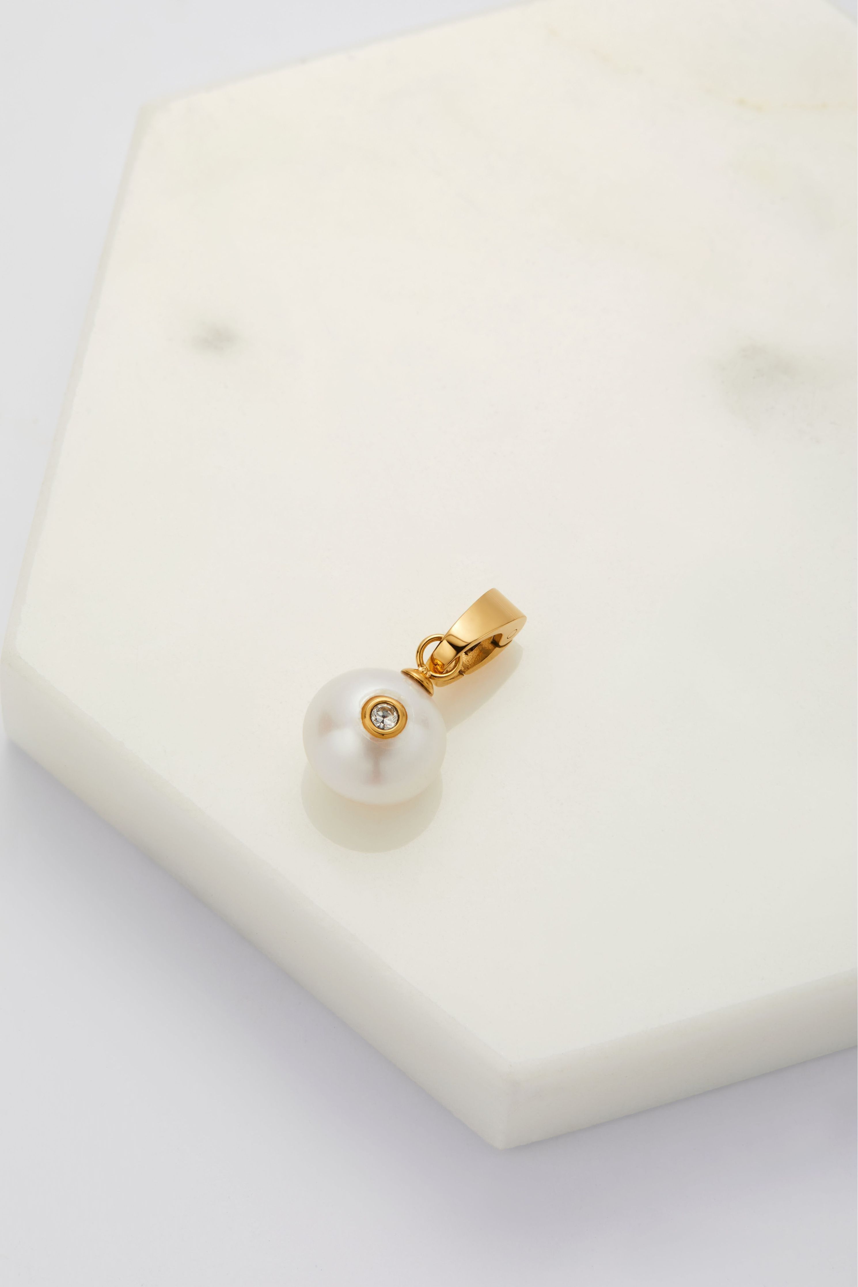 Pearl & Crystal Charm