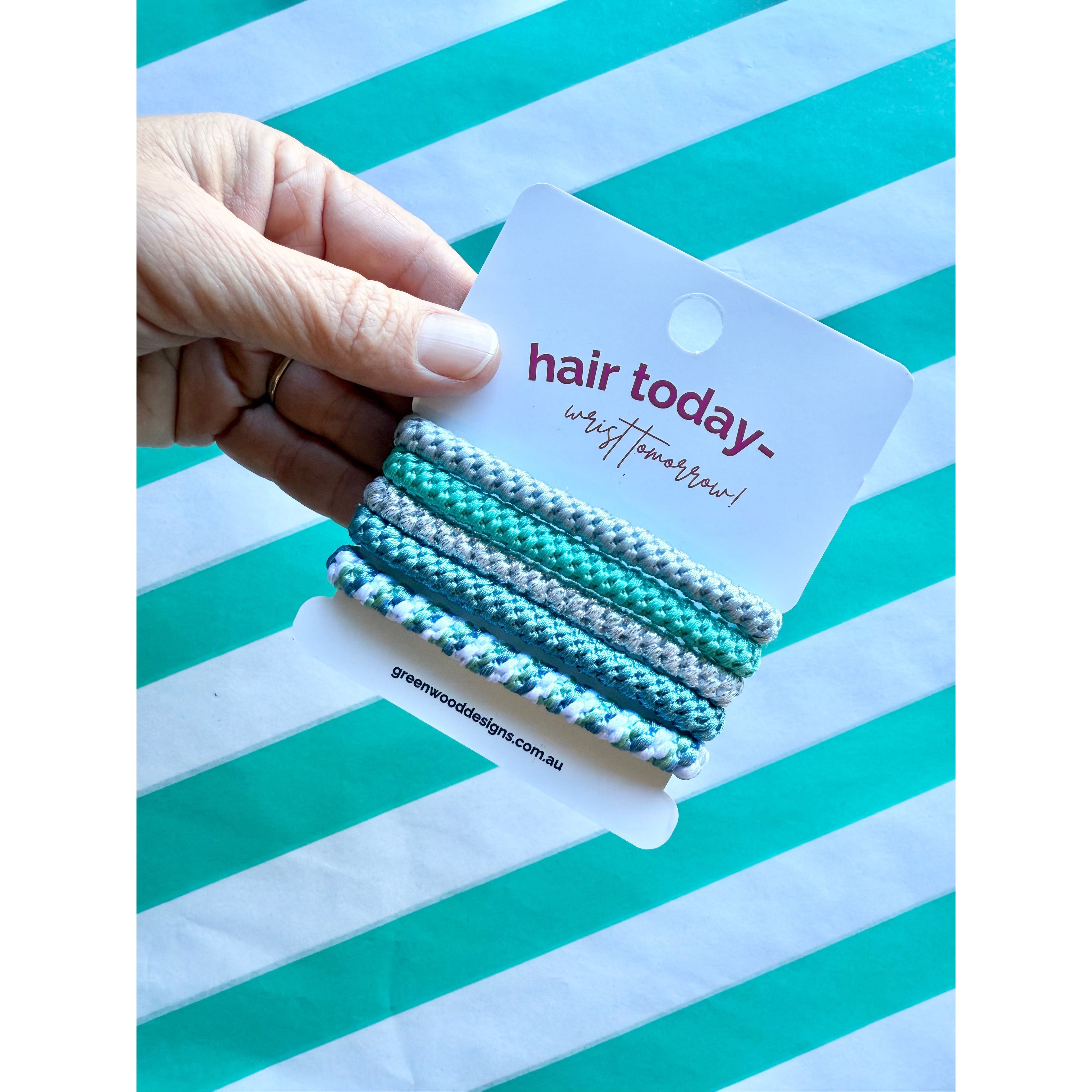 Hair Elastics Pack - Mintie