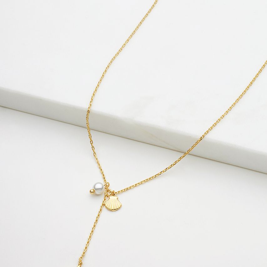 Starfish Mini Necklace - Gold