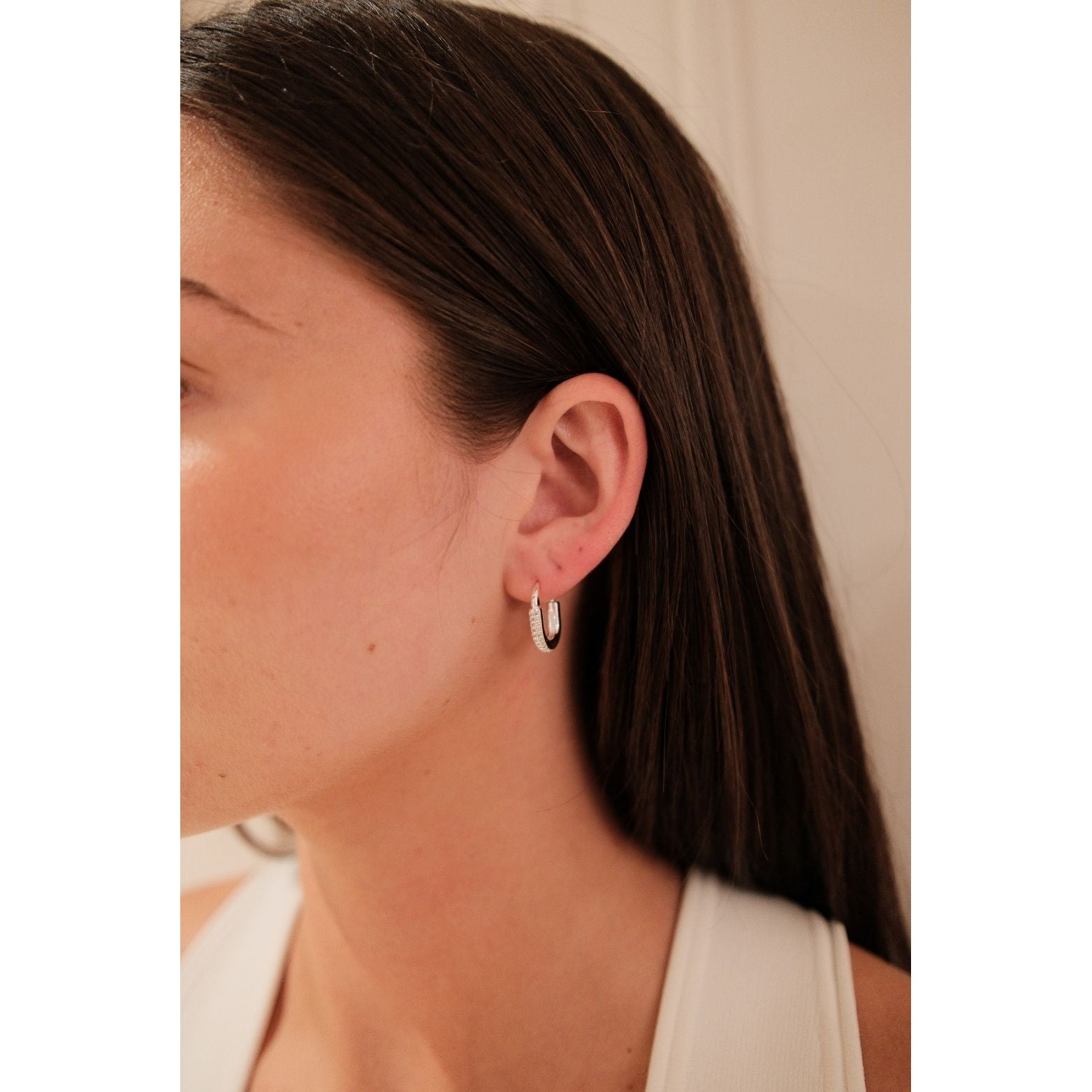 Cleo Hoop - Medium Silver