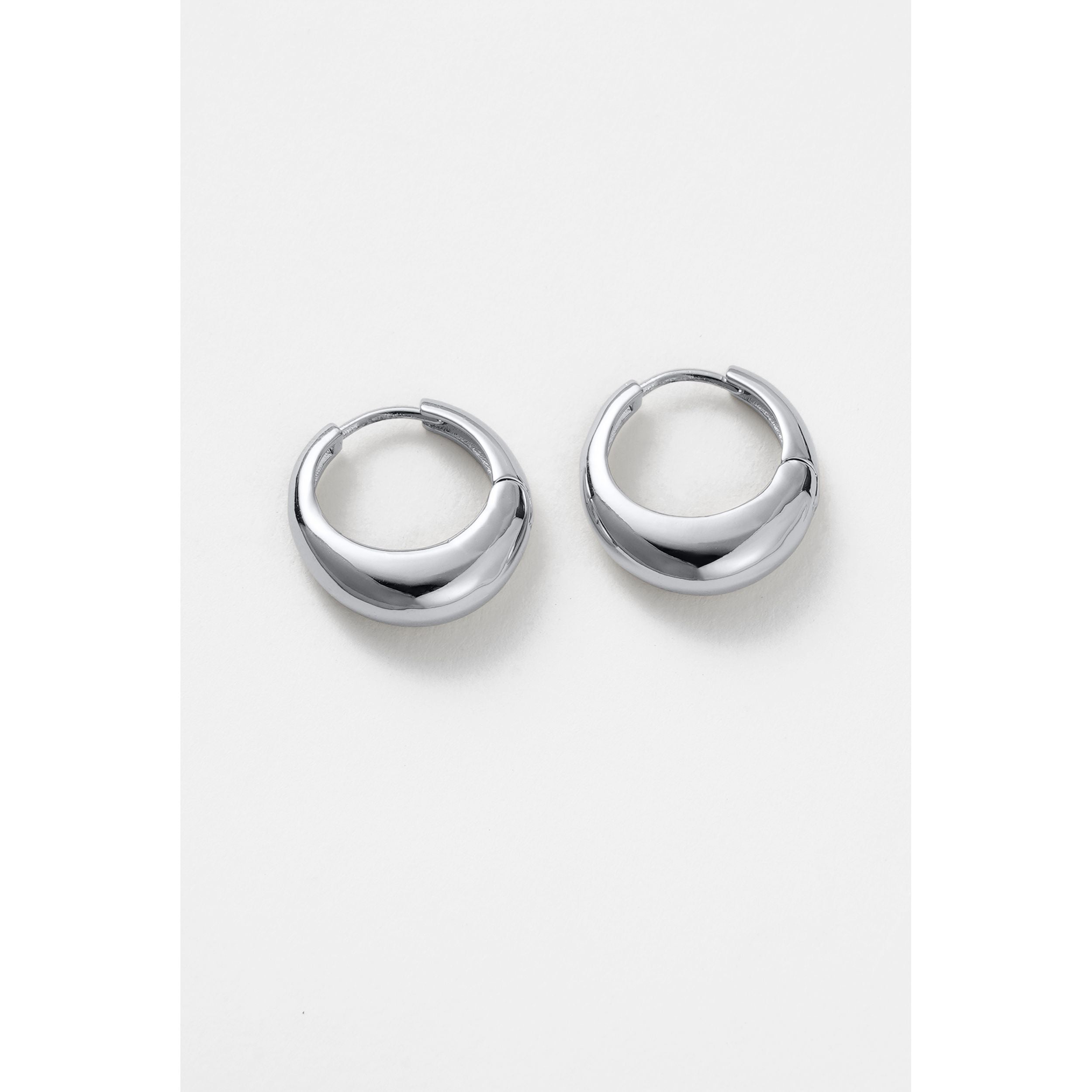 Cleo Hoop - Medium Silver