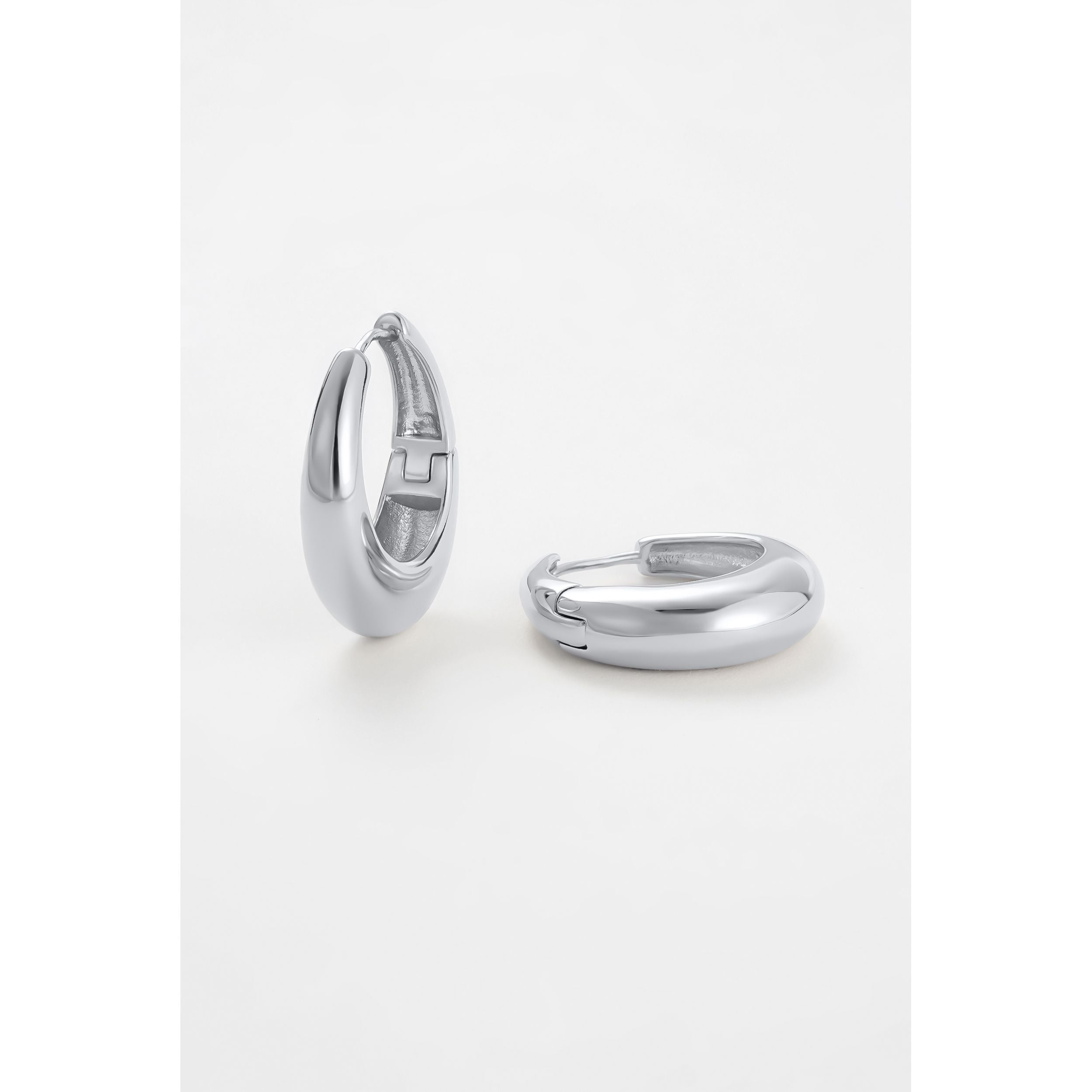 Cleo Hoop Large - Silver