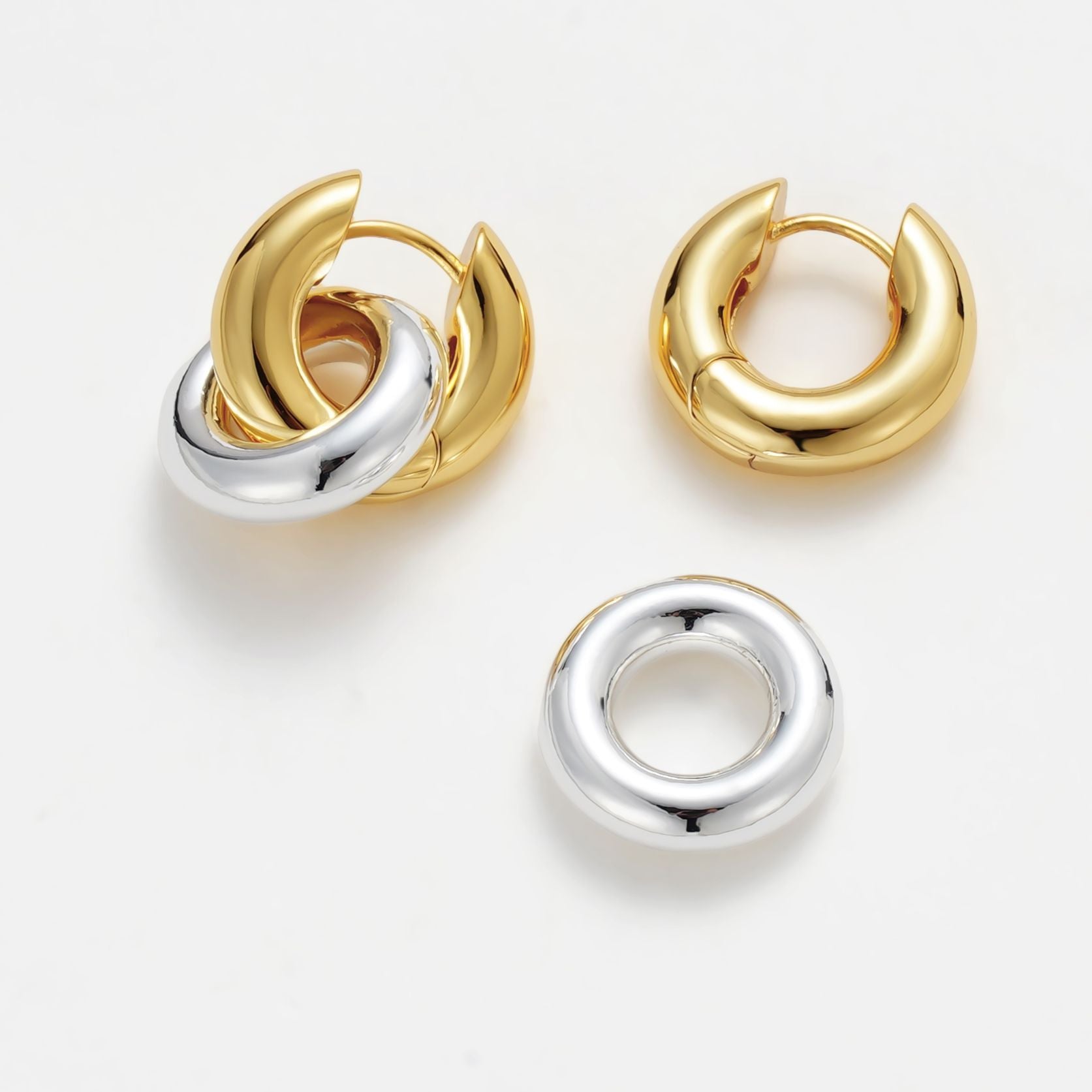 Skye Hoop - Gold/Silver