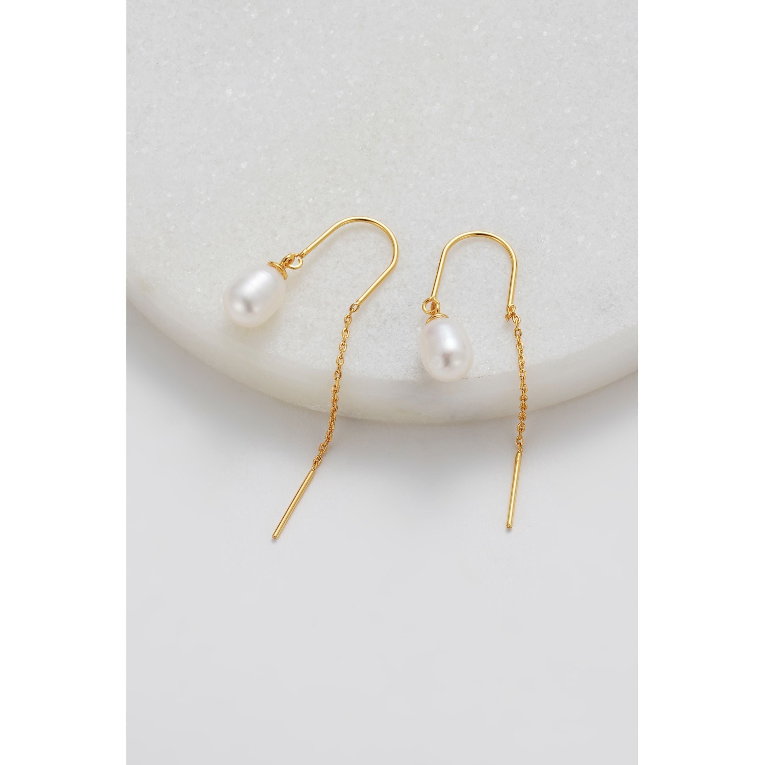 Talia Thread Earring - Gold