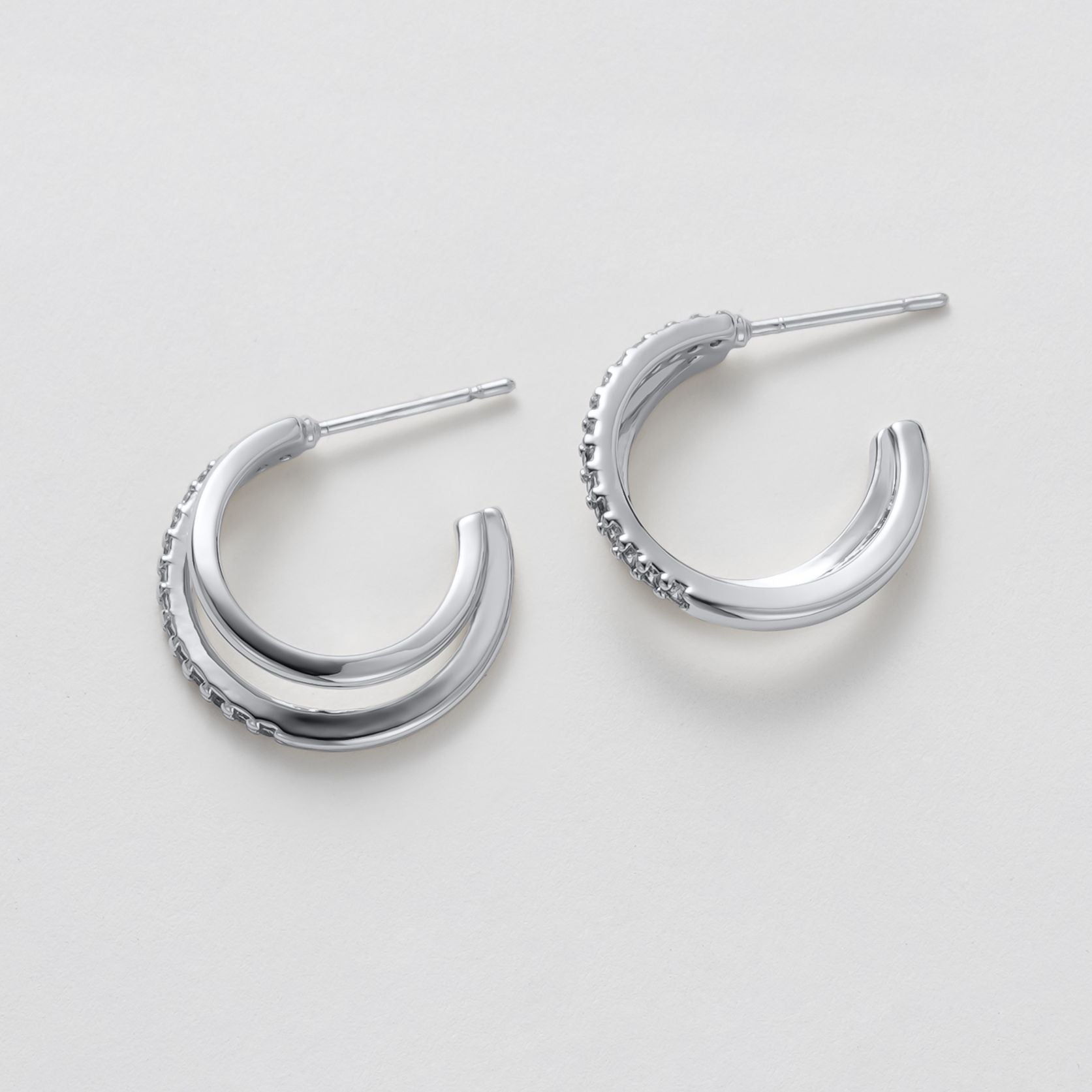 Celeste Hoop - Silver