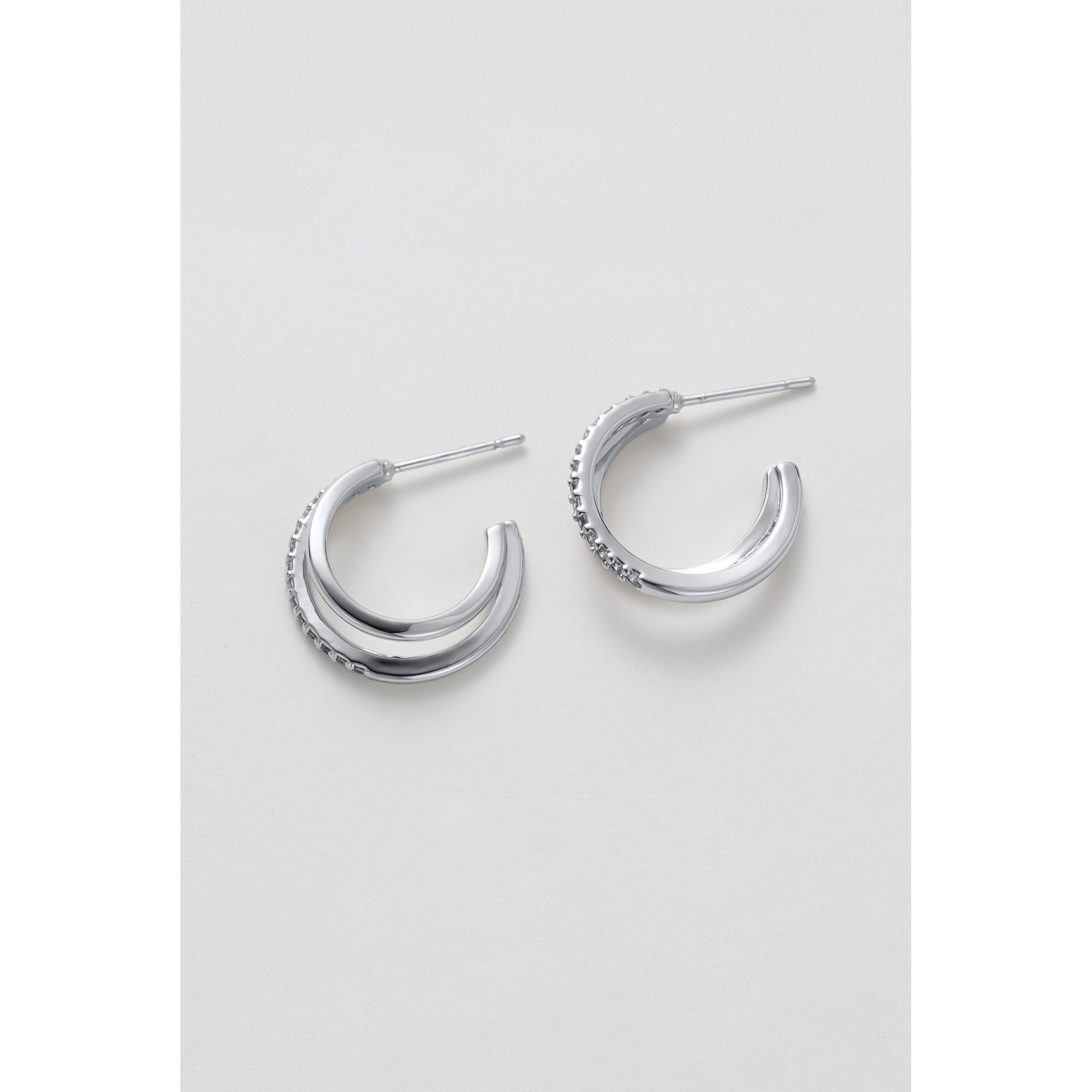 Celeste Hoop - Silver