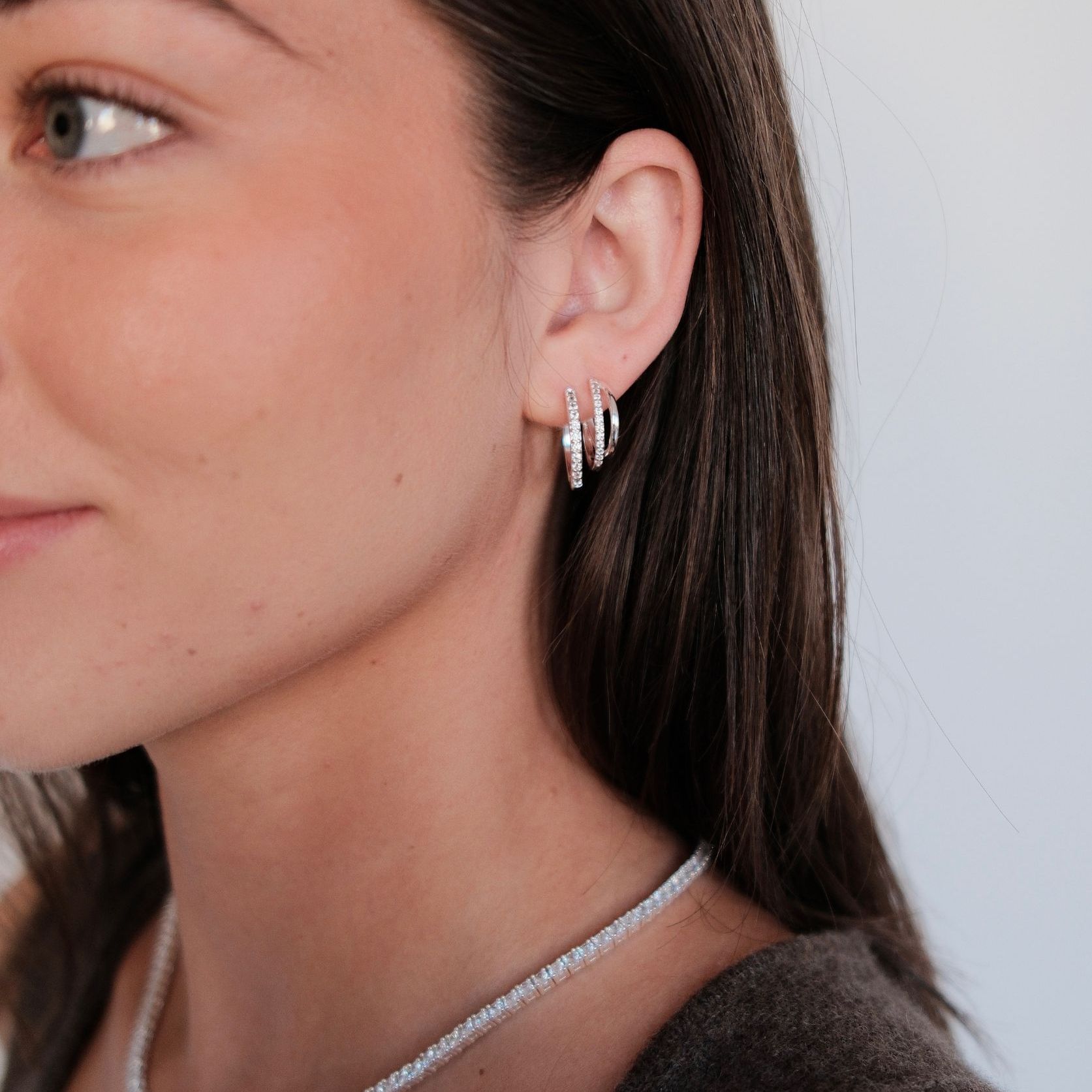 Catalina Hoop Earring - Silver