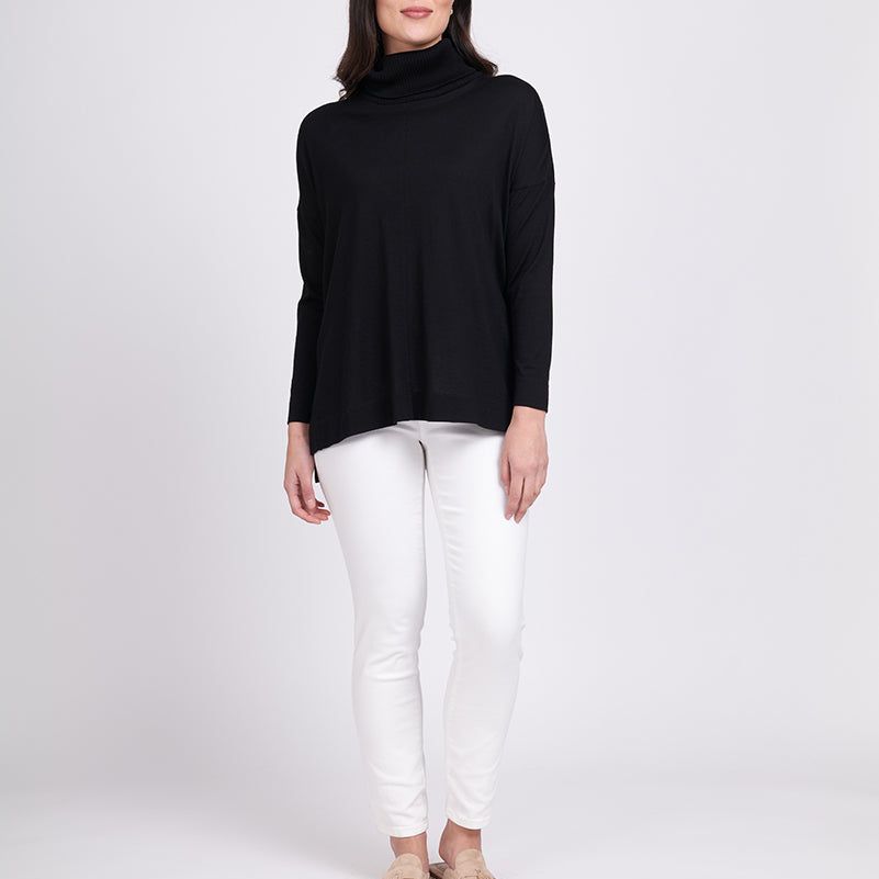 FUNNEL OF LOVE SWEATER - BLACK