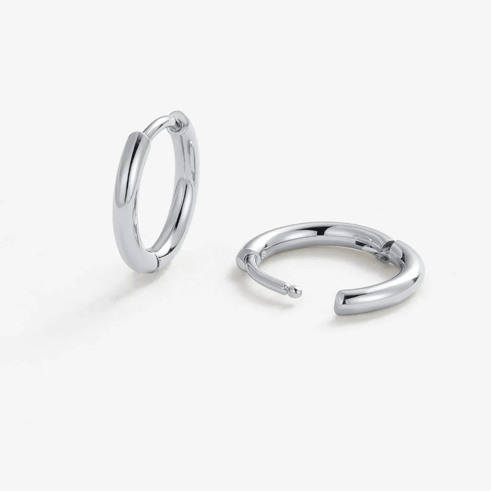 Delilah Hoop Small - Silver