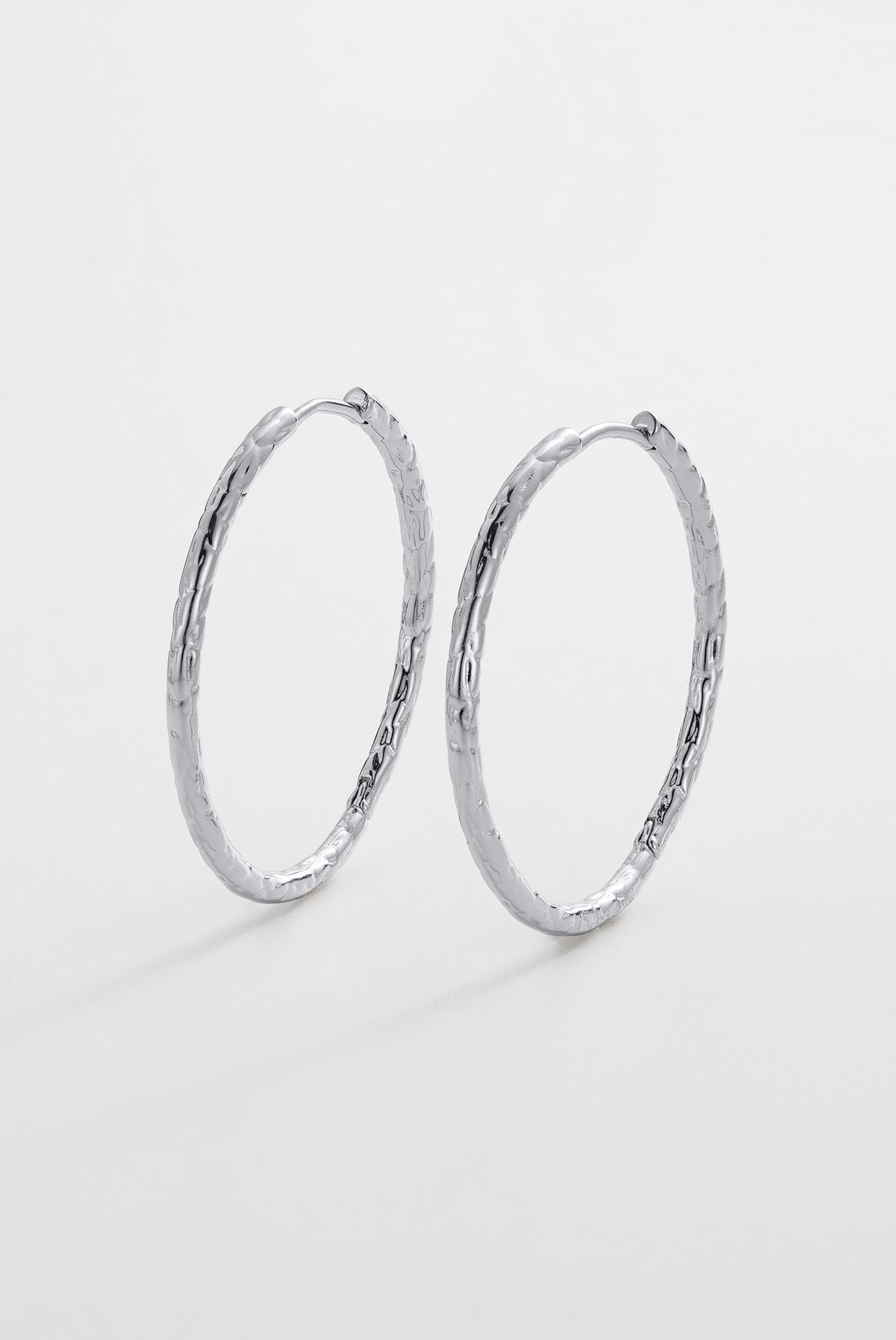 Lily Hoop - Large - Silver