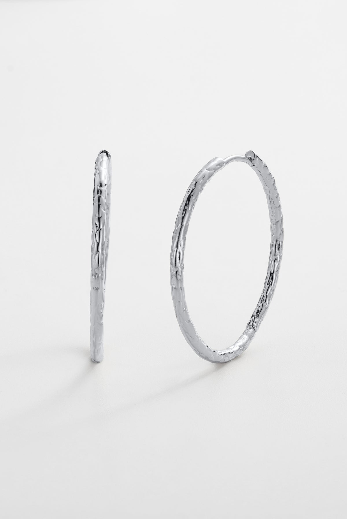 Lily Hoop - Large - Silver
