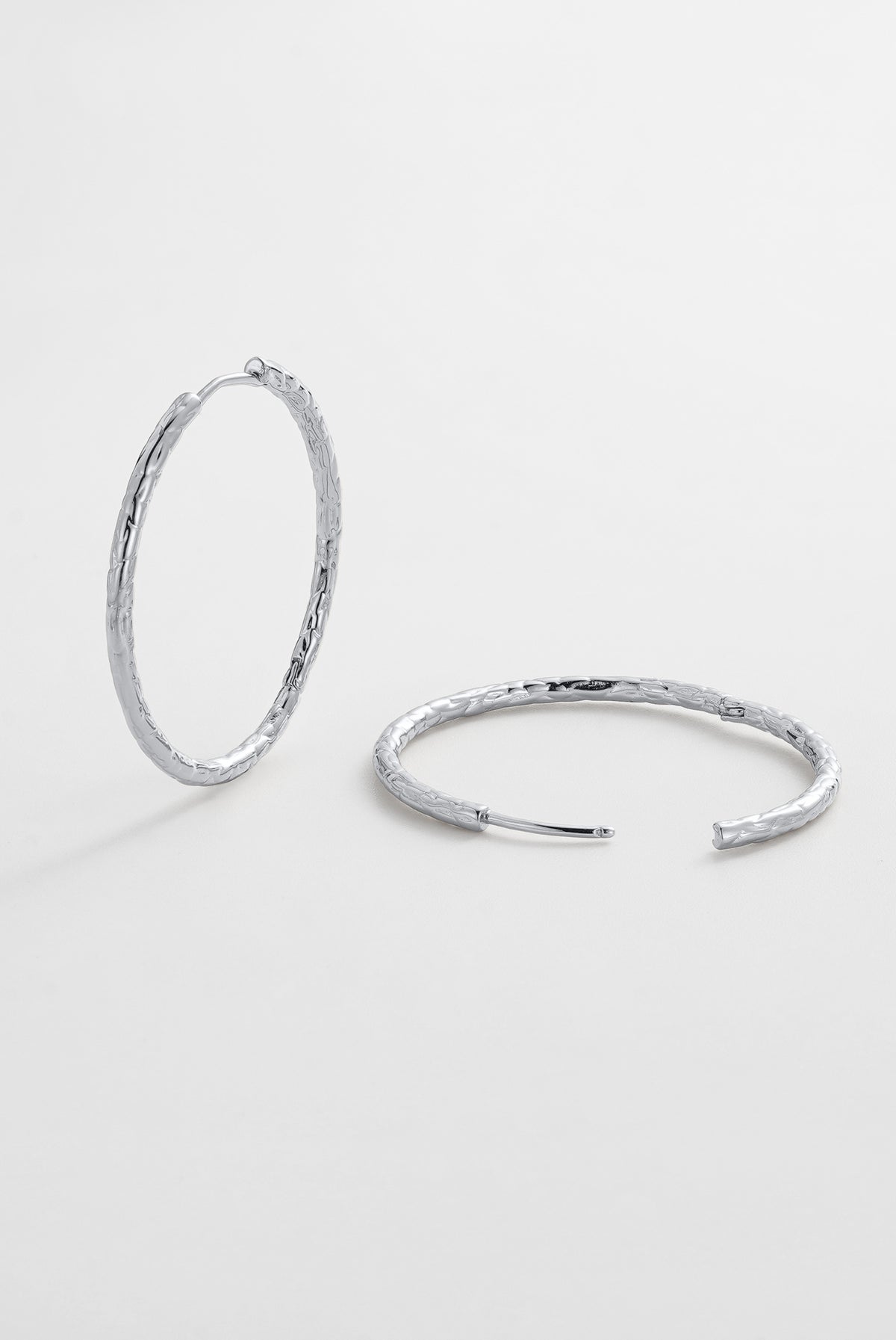 Lily Hoop - Large - Silver