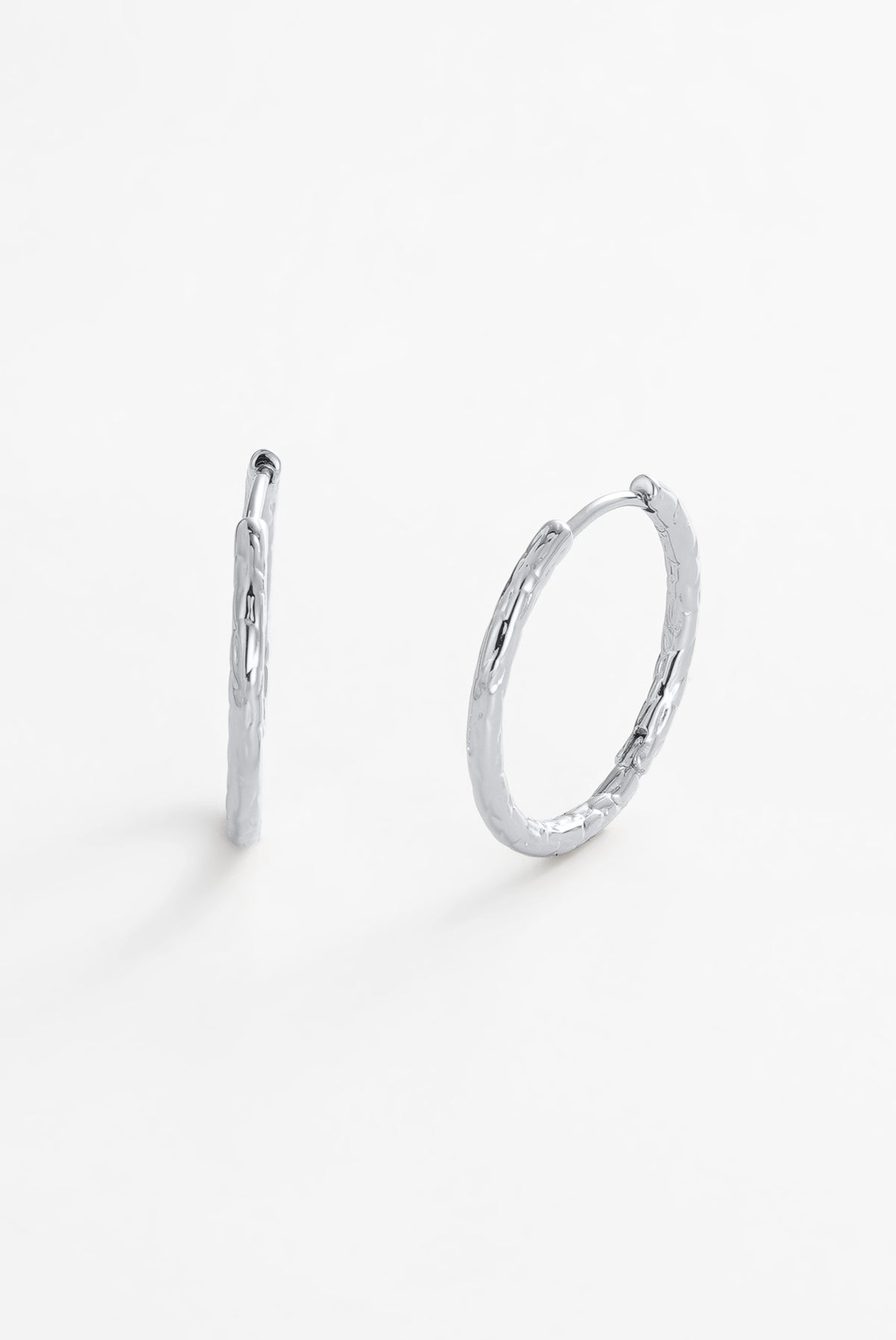 Lily Hoop - Medium - Silver