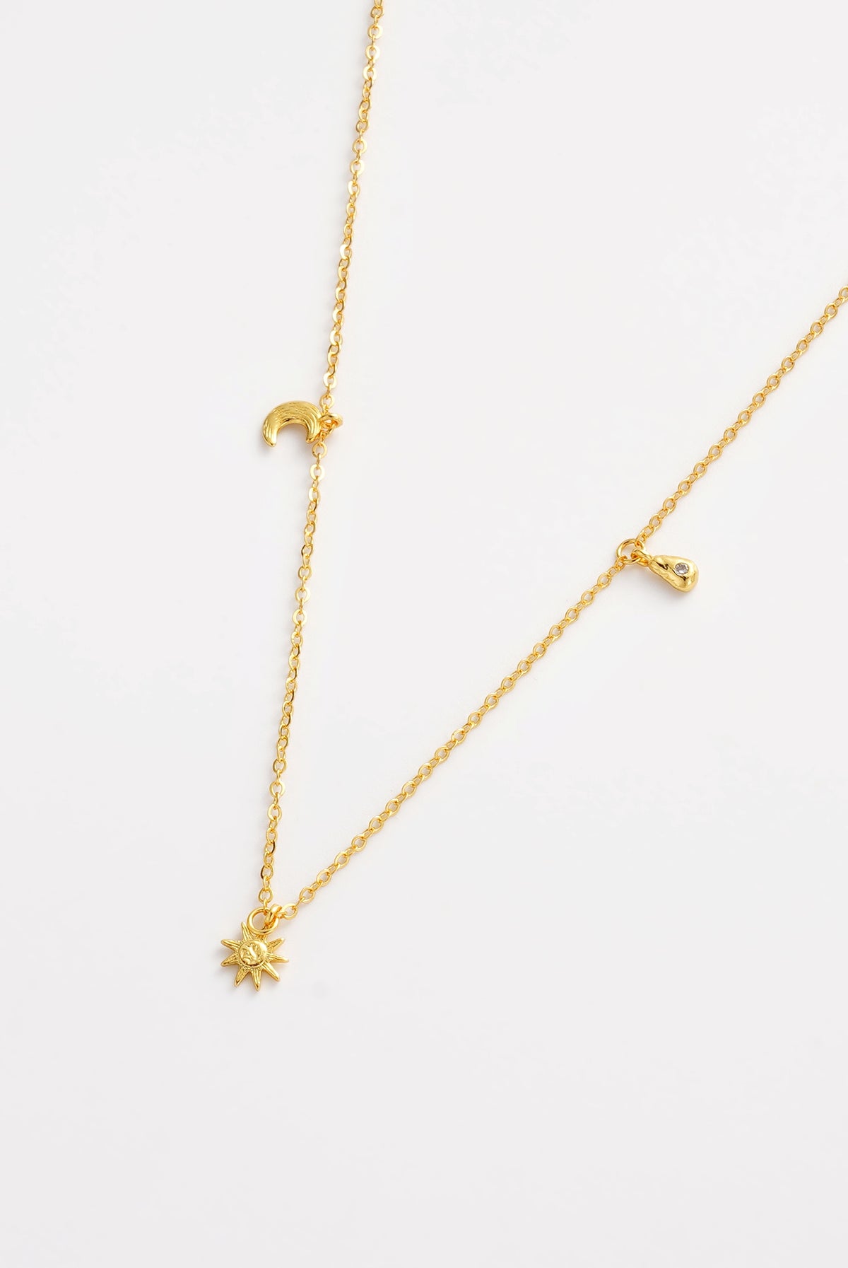 Luna Charm Necklace - Gold