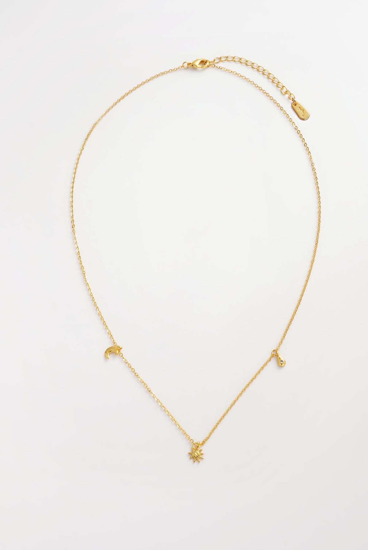 Luna Charm Necklace - Gold