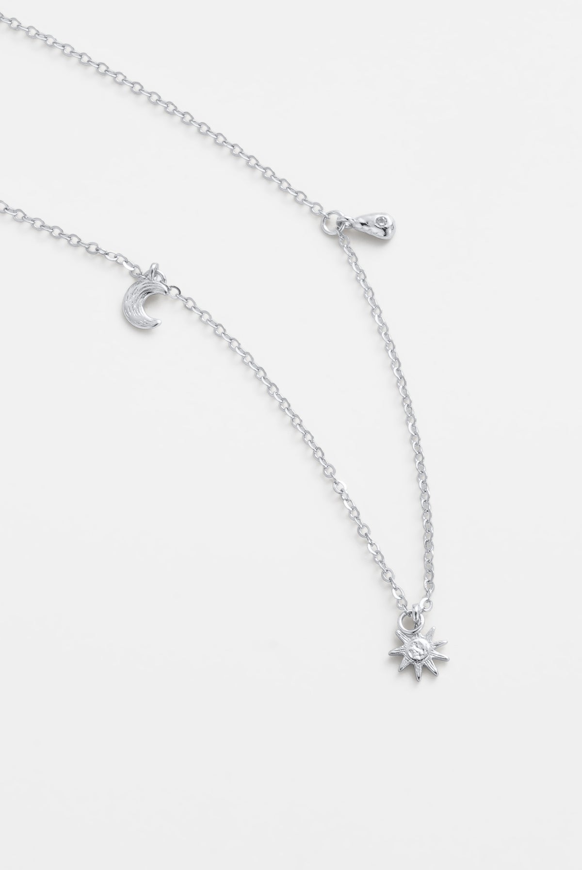 Luna Charm Necklace - Silver