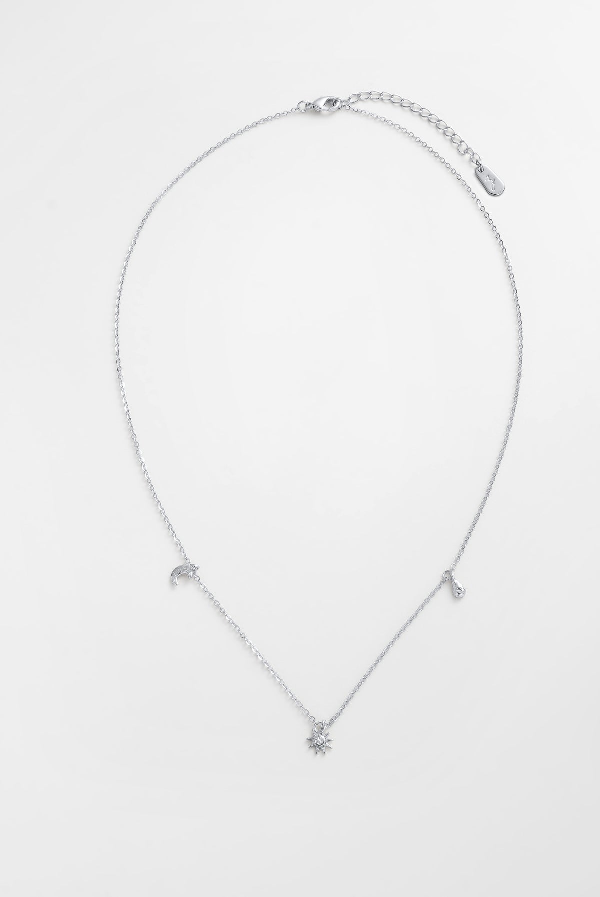 Luna Charm Necklace - Silver