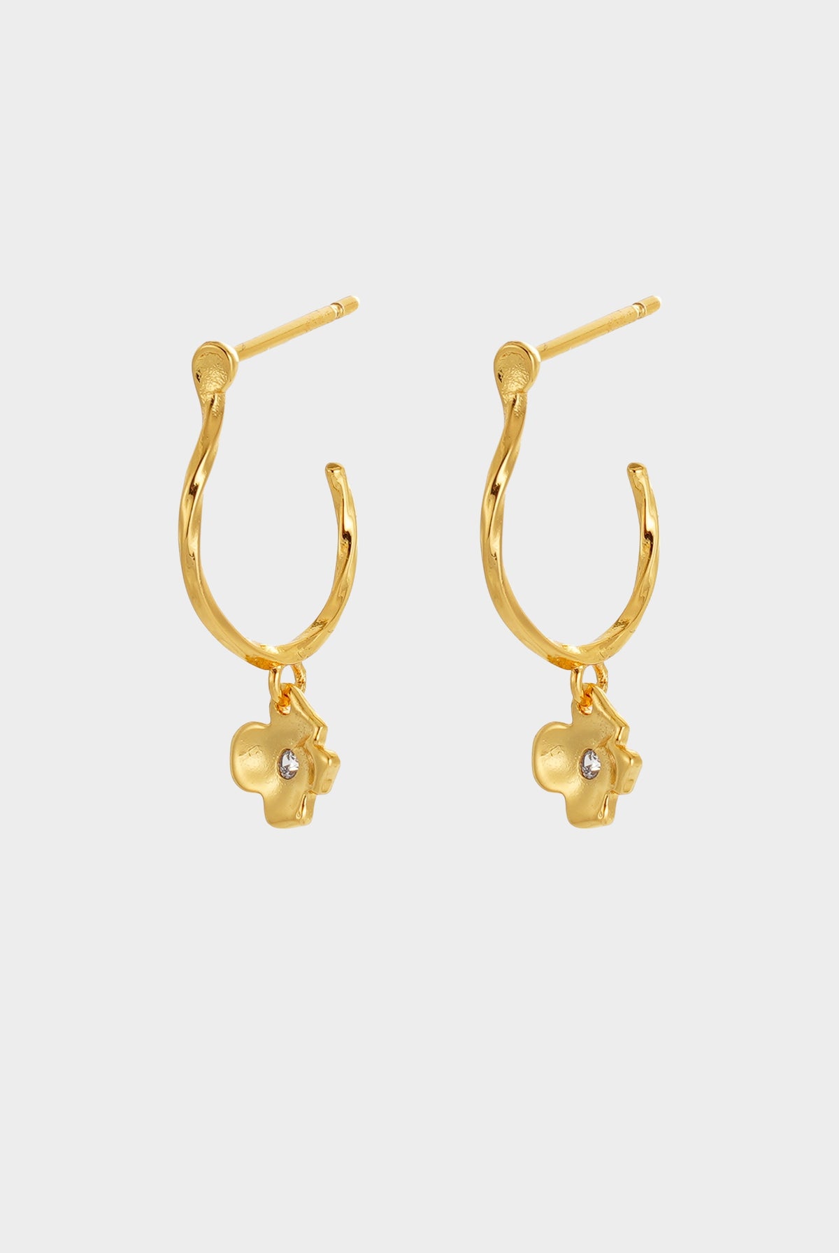 Fleur Hoop - Gold