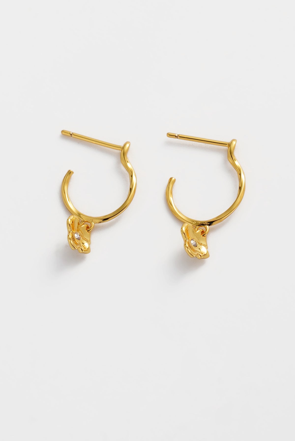 Fleur Hoop - Gold