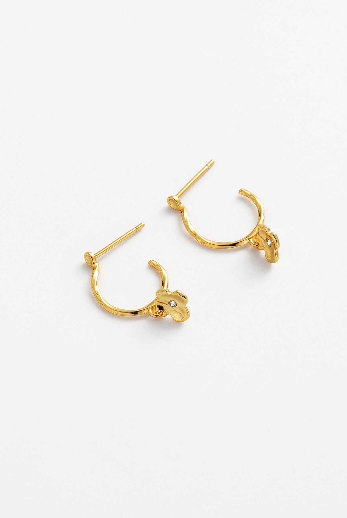 Fleur Hoop - Gold