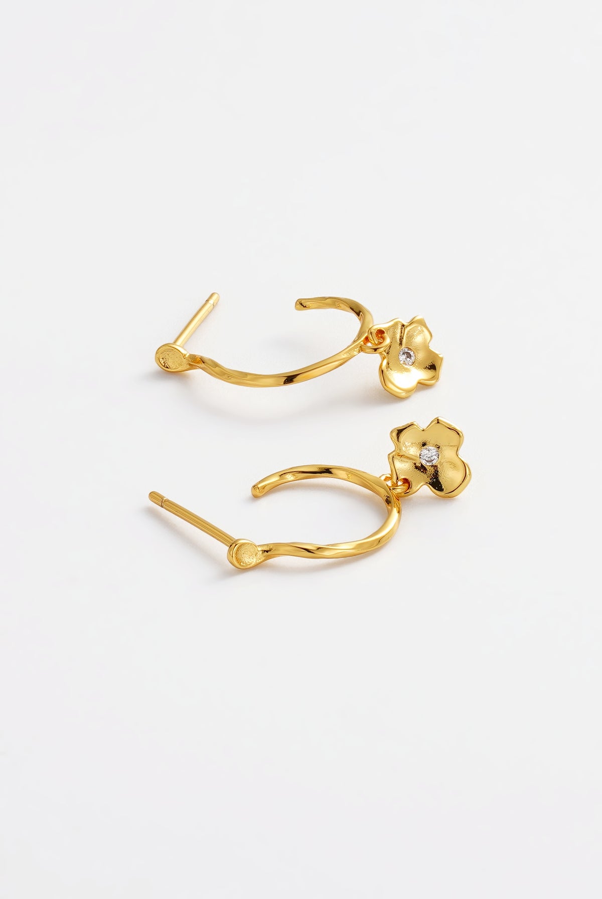 Fleur Hoop - Gold