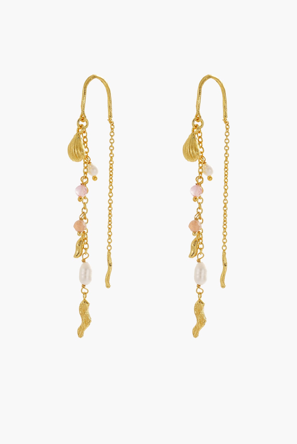 Poppy Thread Earring - Pastel