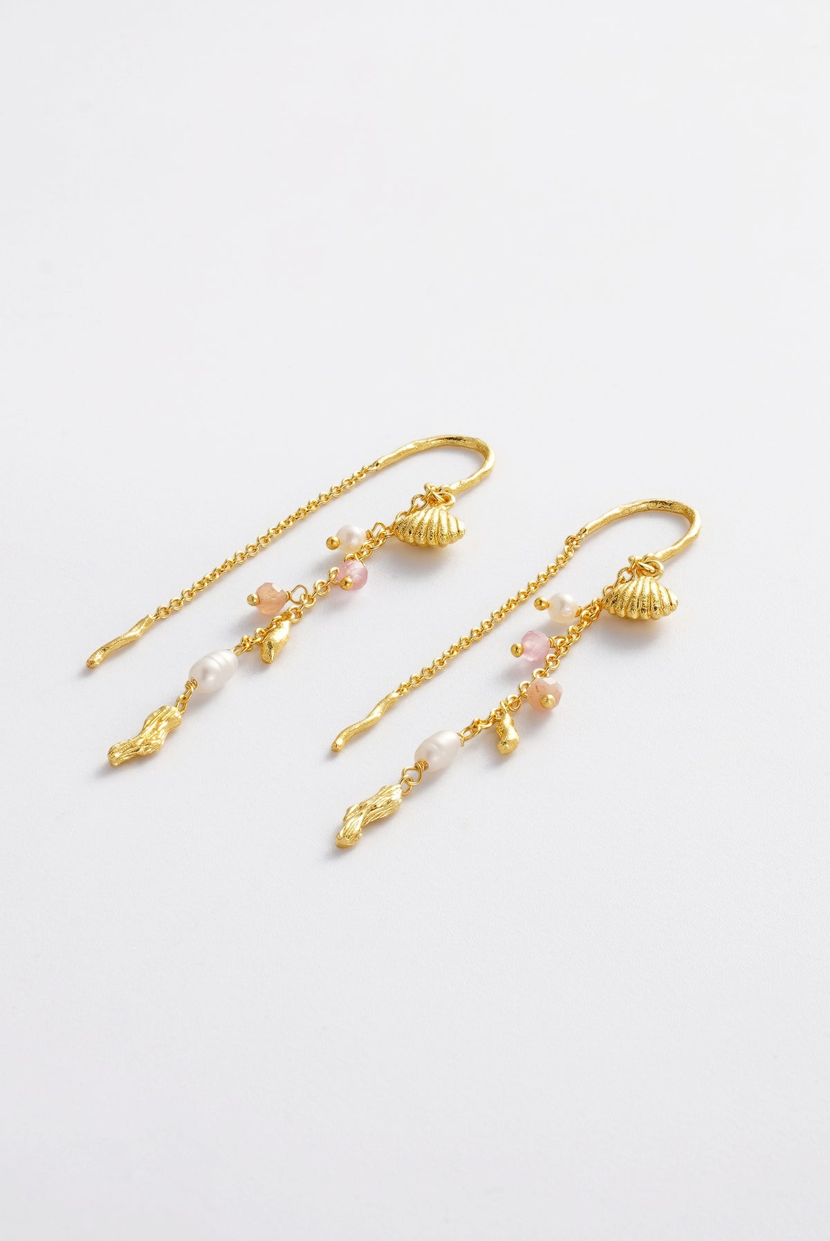 Poppy Thread Earring - Pastel