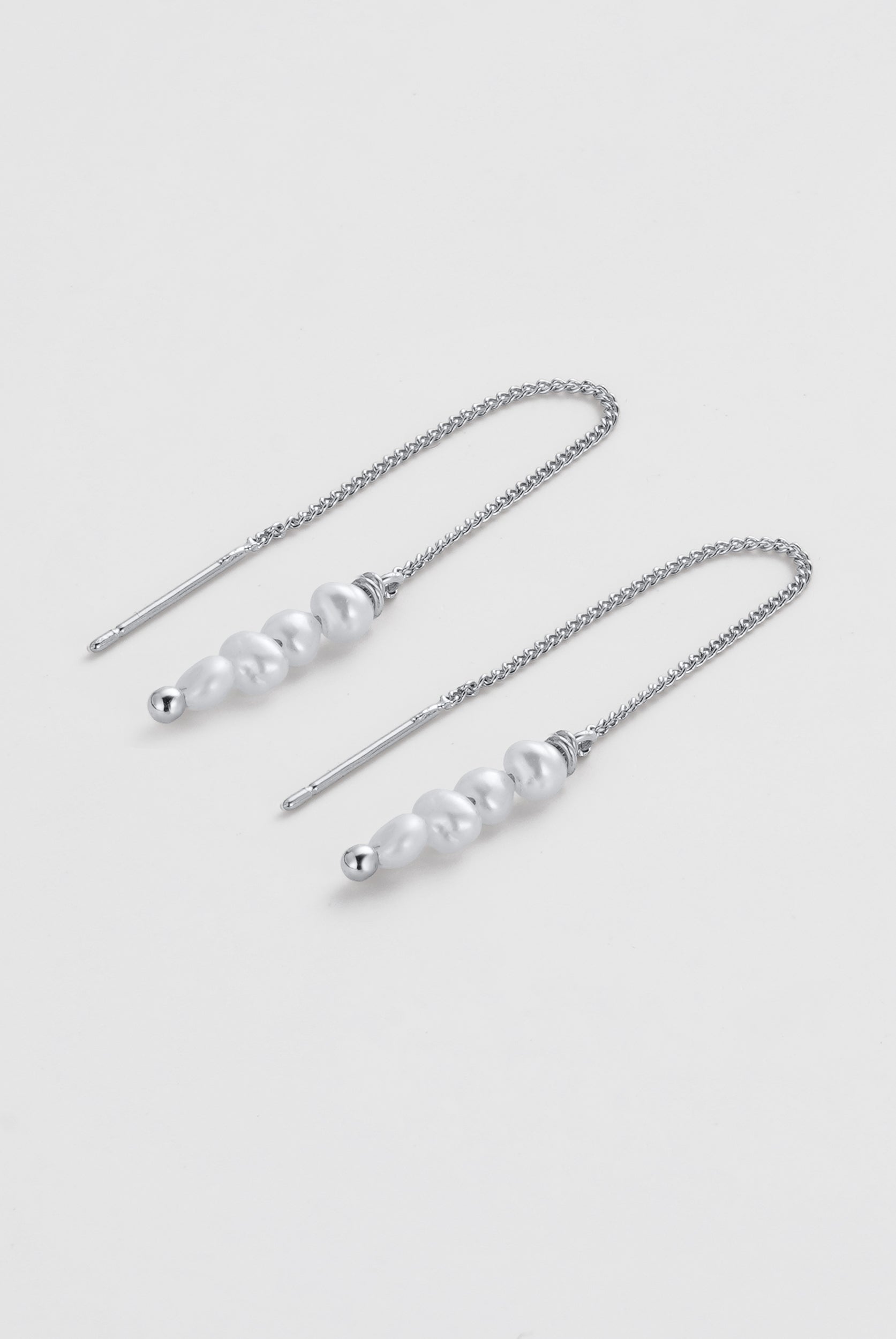 Scarlette Thread Earring - Silver